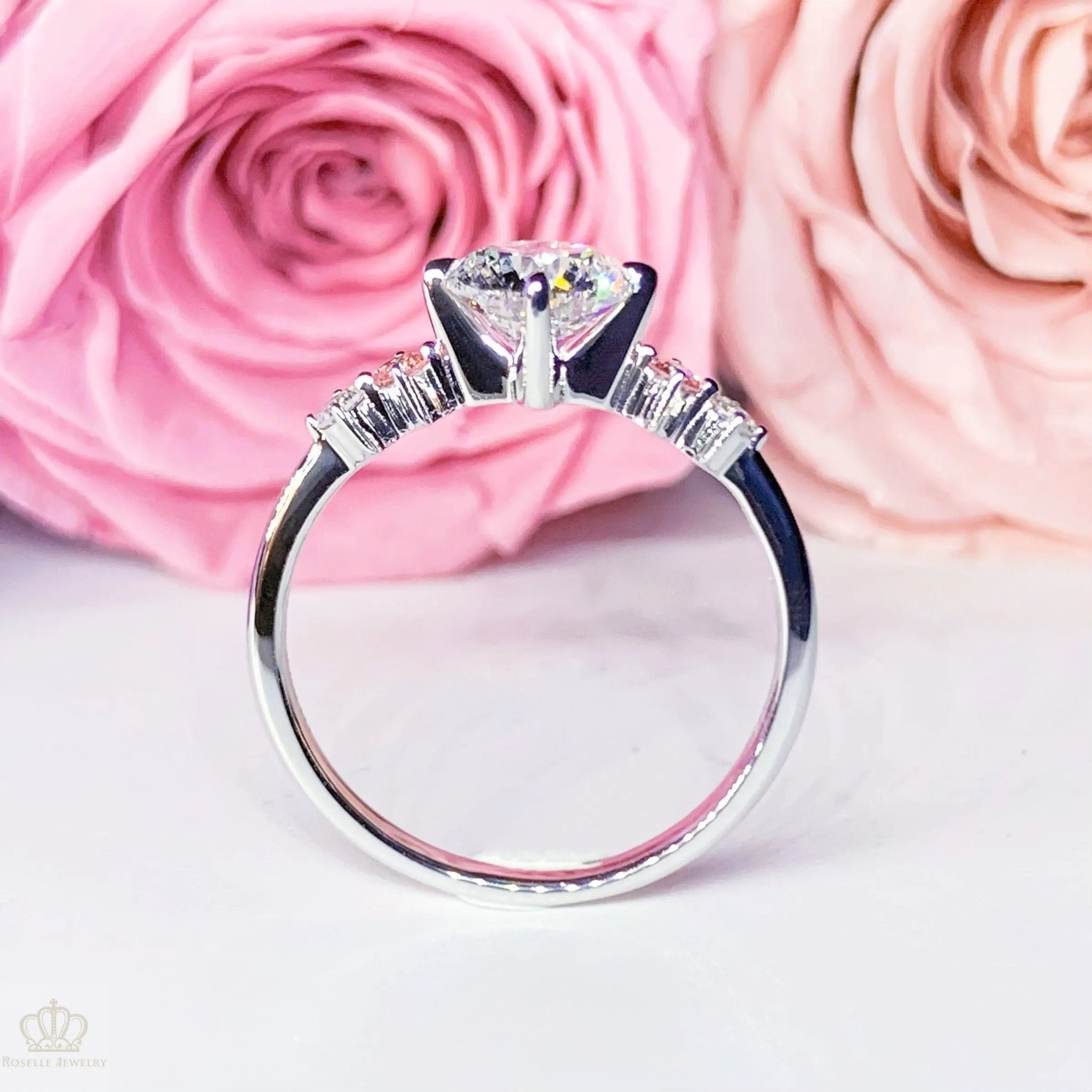 LGT031 - [Setting Only] Side Stone Diamond Engagement Ring CHARLISA™