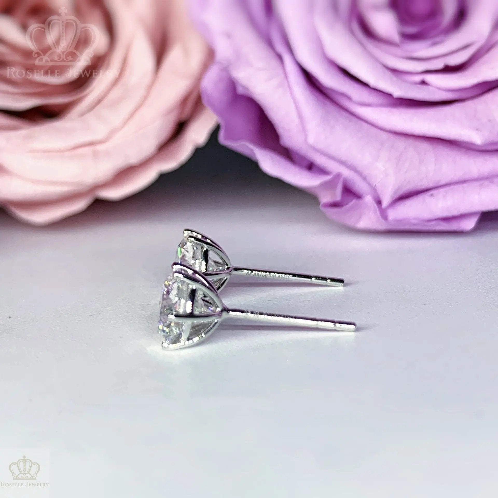 LE33 - [Setting Only] Six Prong Diamond Stud Earrings CHARLISA™
