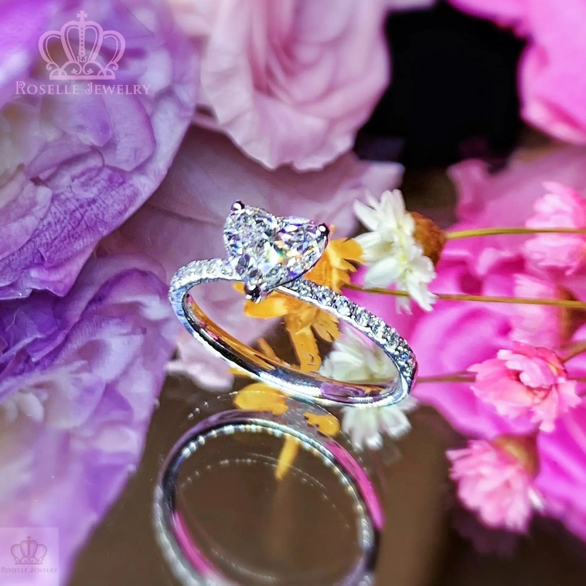 LGR008 -  [Setting Only] Side Stone Diamond Engagement Ring CHARLISA™