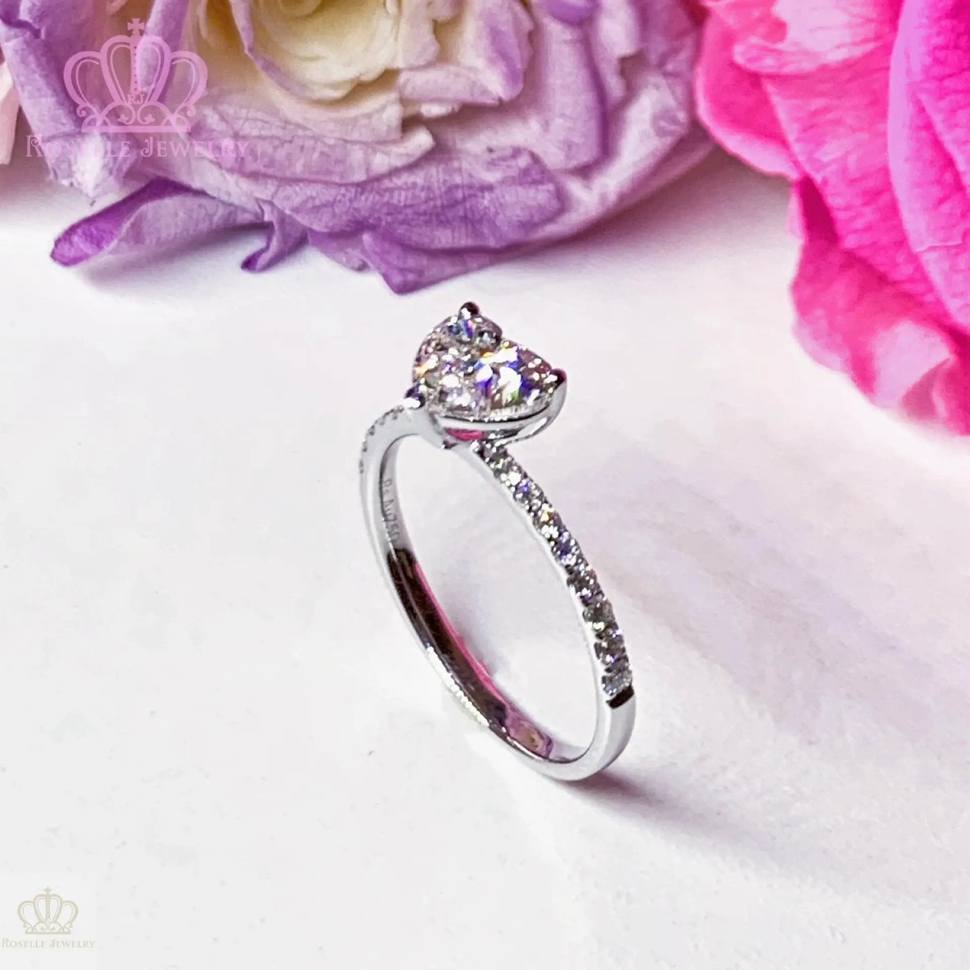 LGR008 -  [Setting Only] Side Stone Diamond Engagement Ring CHARLISA™