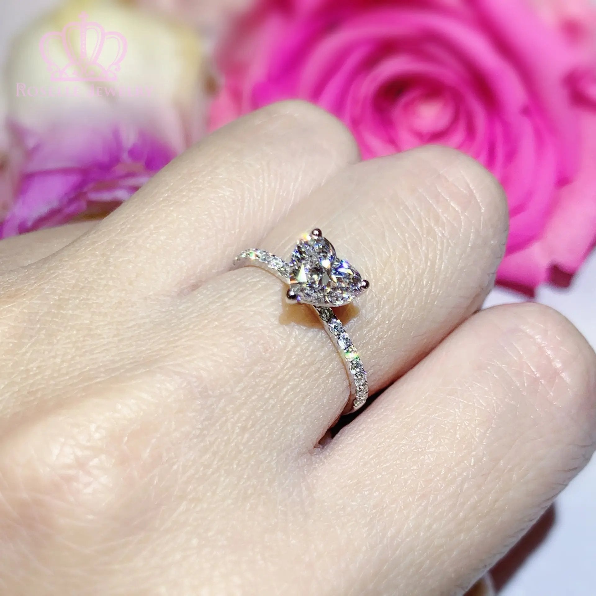 LGR008 -  [Setting Only] Side Stone Diamond Engagement Ring CHARLISA™