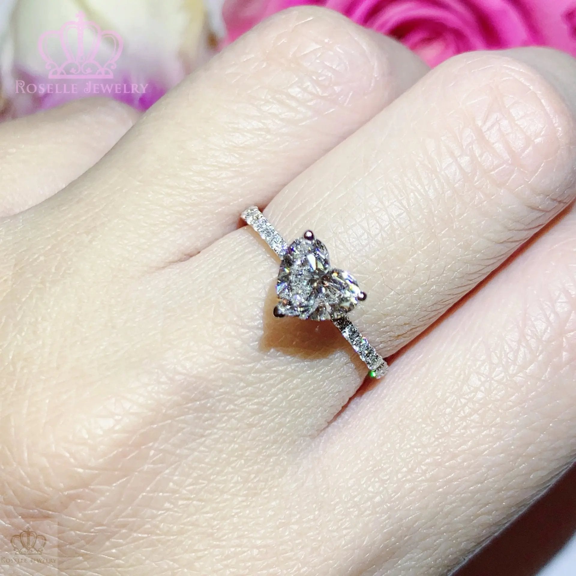 LGR008 -  [Setting Only] Side Stone Diamond Engagement Ring CHARLISA™