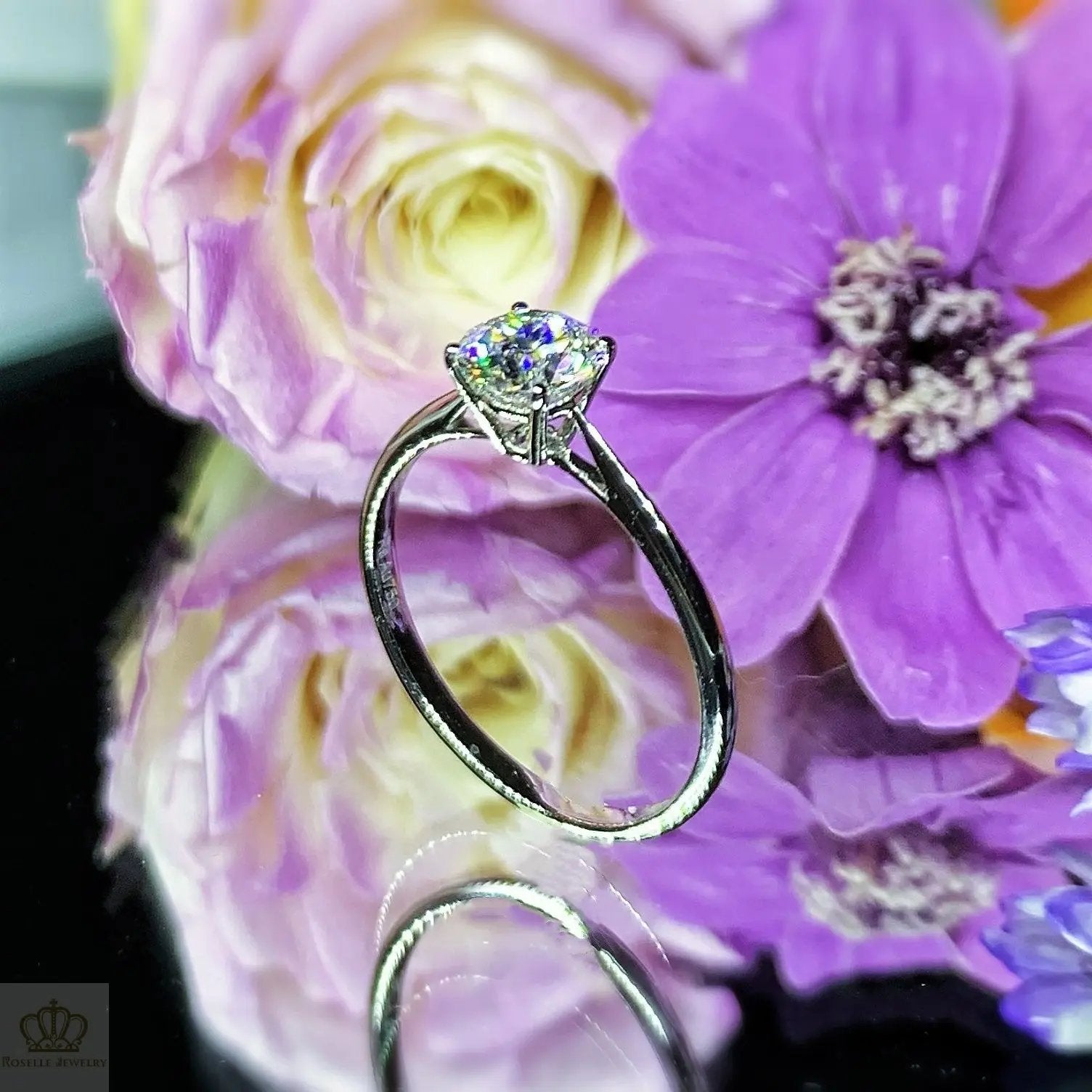 LGR009 - [Setting Only] Four Prong Solitaire Diamond Engagement Ring CHARLISA™