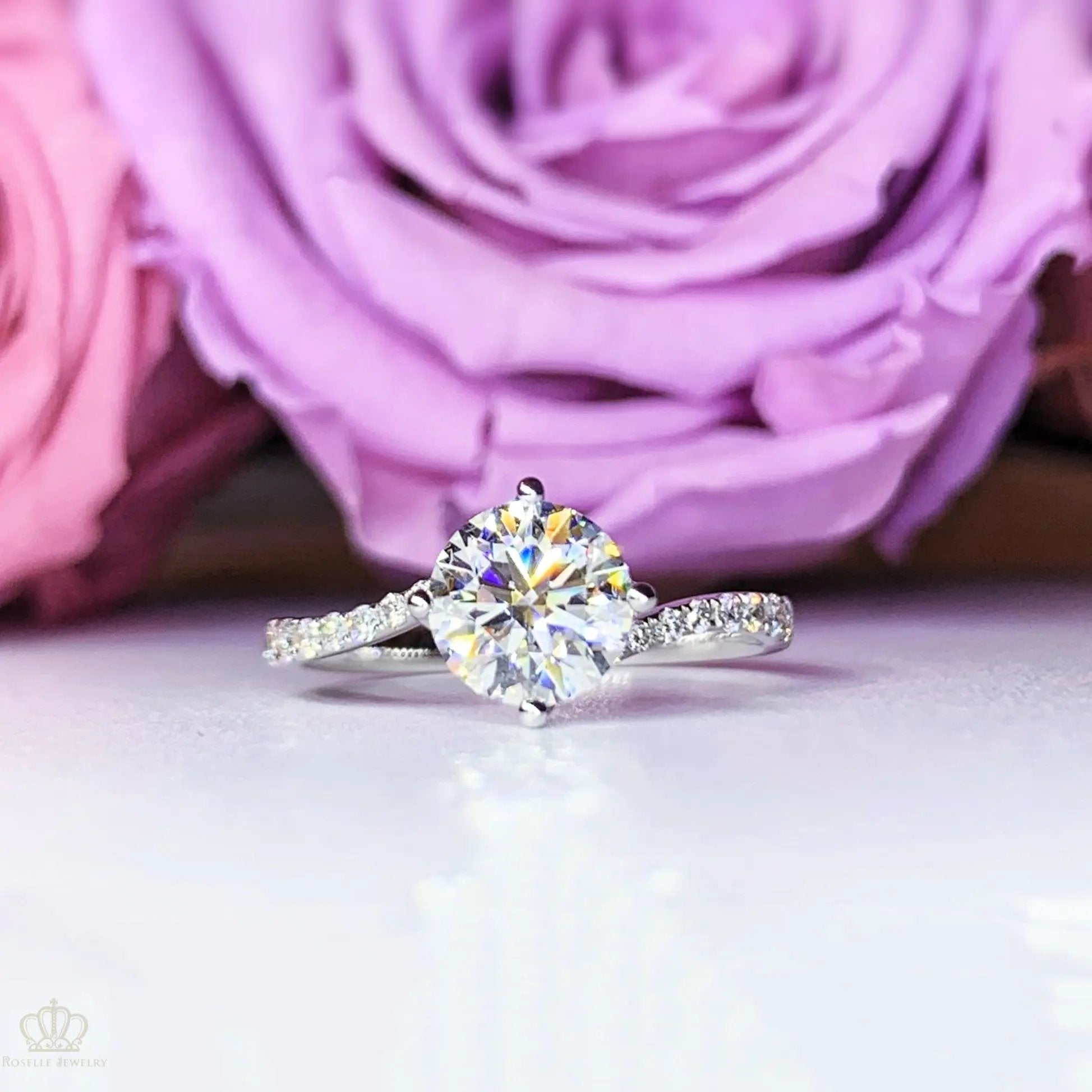 Twist Side Stone Diamond Ring [Setting Only] - LGR111s CHARLISA™