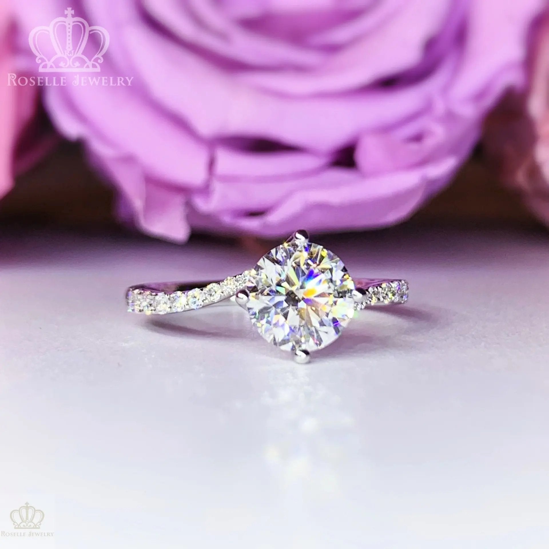 Twist Side Stone Diamond Ring [Setting Only] - LGR111s CHARLISA™