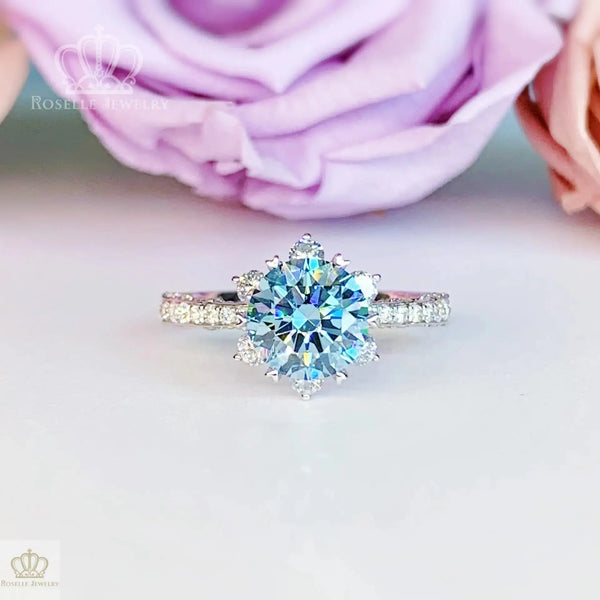 LGV403 - [Setting Only] Six Prong Hidden Halo Diamond Engagement Ring CHARLISA™