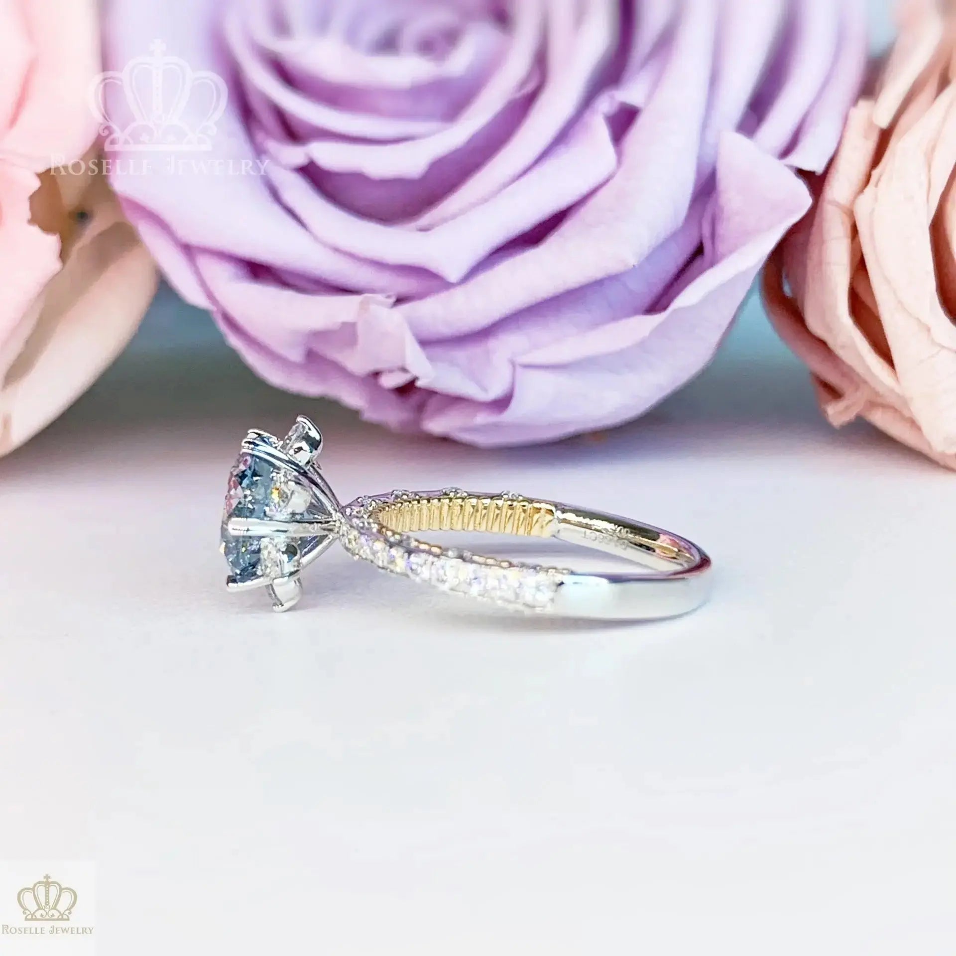 LGV403 - [Setting Only] Six Prong Hidden Halo Diamond Engagement Ring CHARLISA™