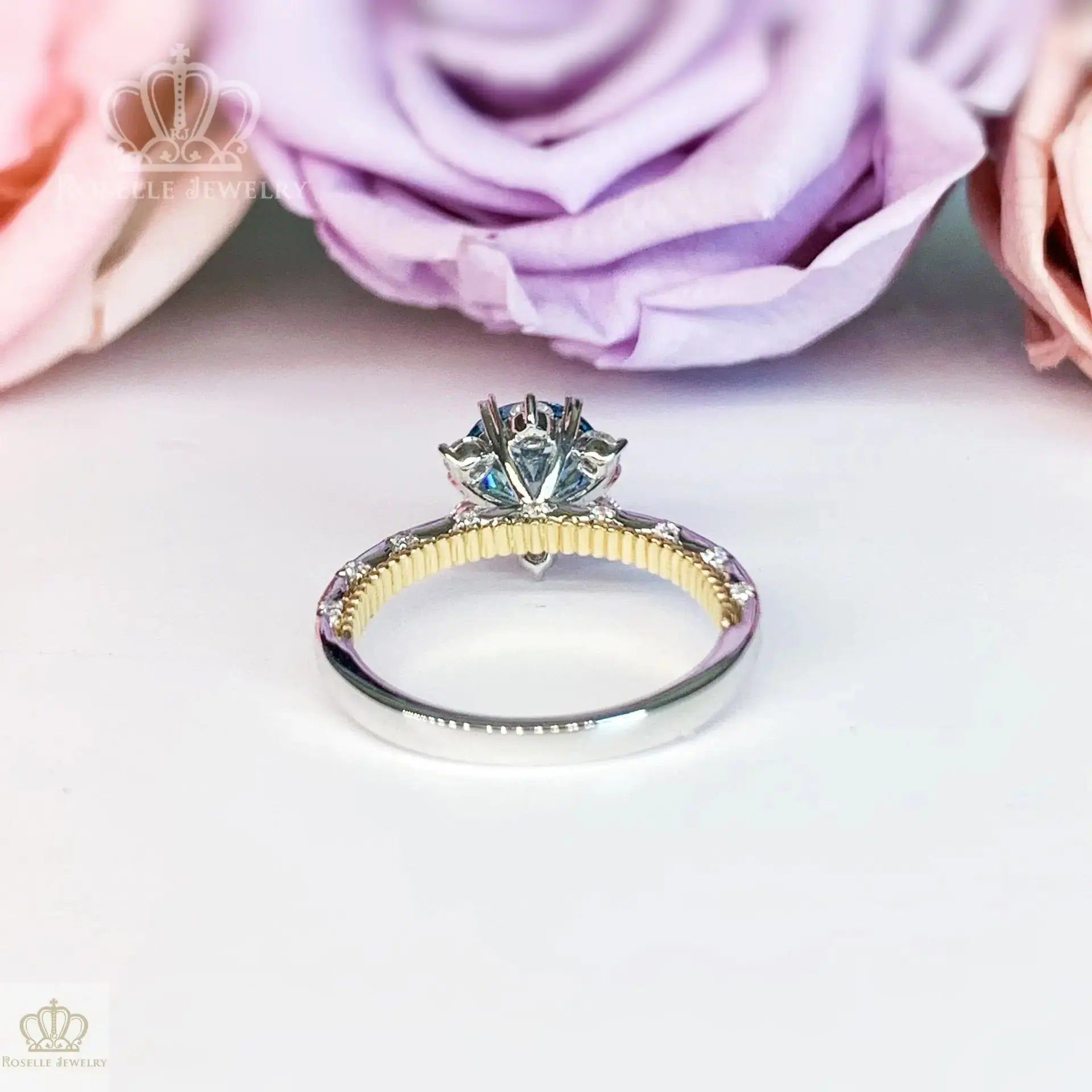 LGV403 - [Setting Only] Six Prong Hidden Halo Diamond Engagement Ring CHARLISA™