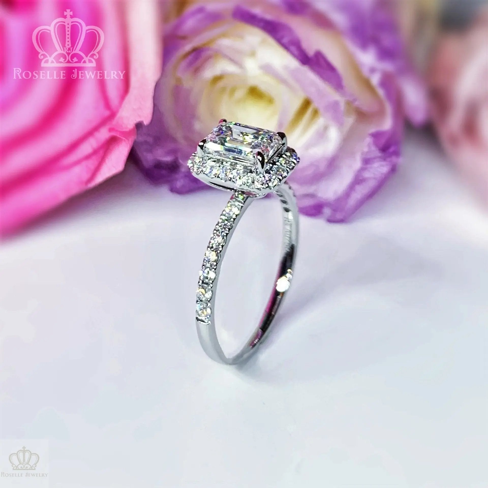 Emerald Halo Diamond Engagement Ring [Setting Only] - LGR014s CHARLISA™