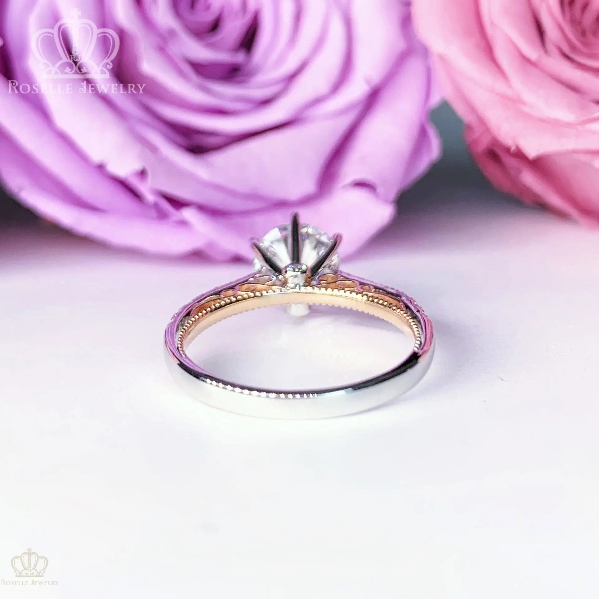 LGV003 - [Setting Only] Vintage Side Stone Engagement Ring CHARLISA™