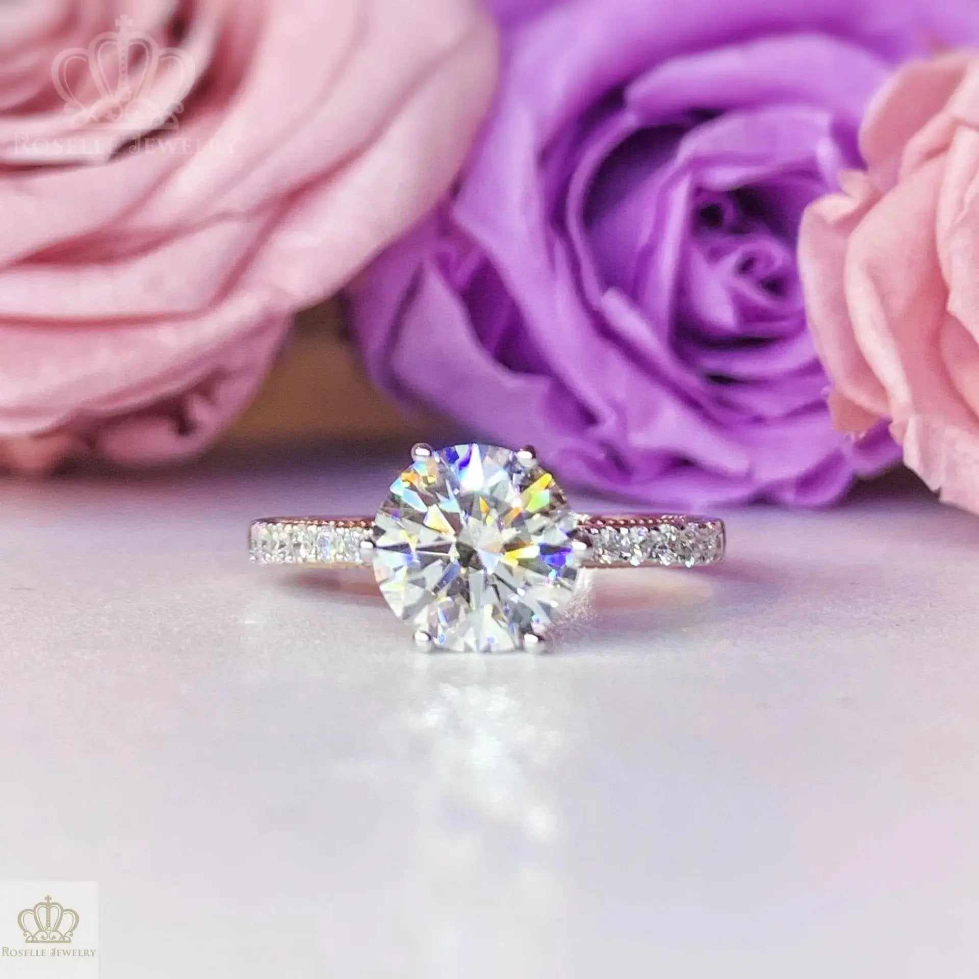 INSTOCK LAB GROWN DIAMOND VINTAGE ENGAGEMENT RING LG626432570 - LGV004 CHARLISA™