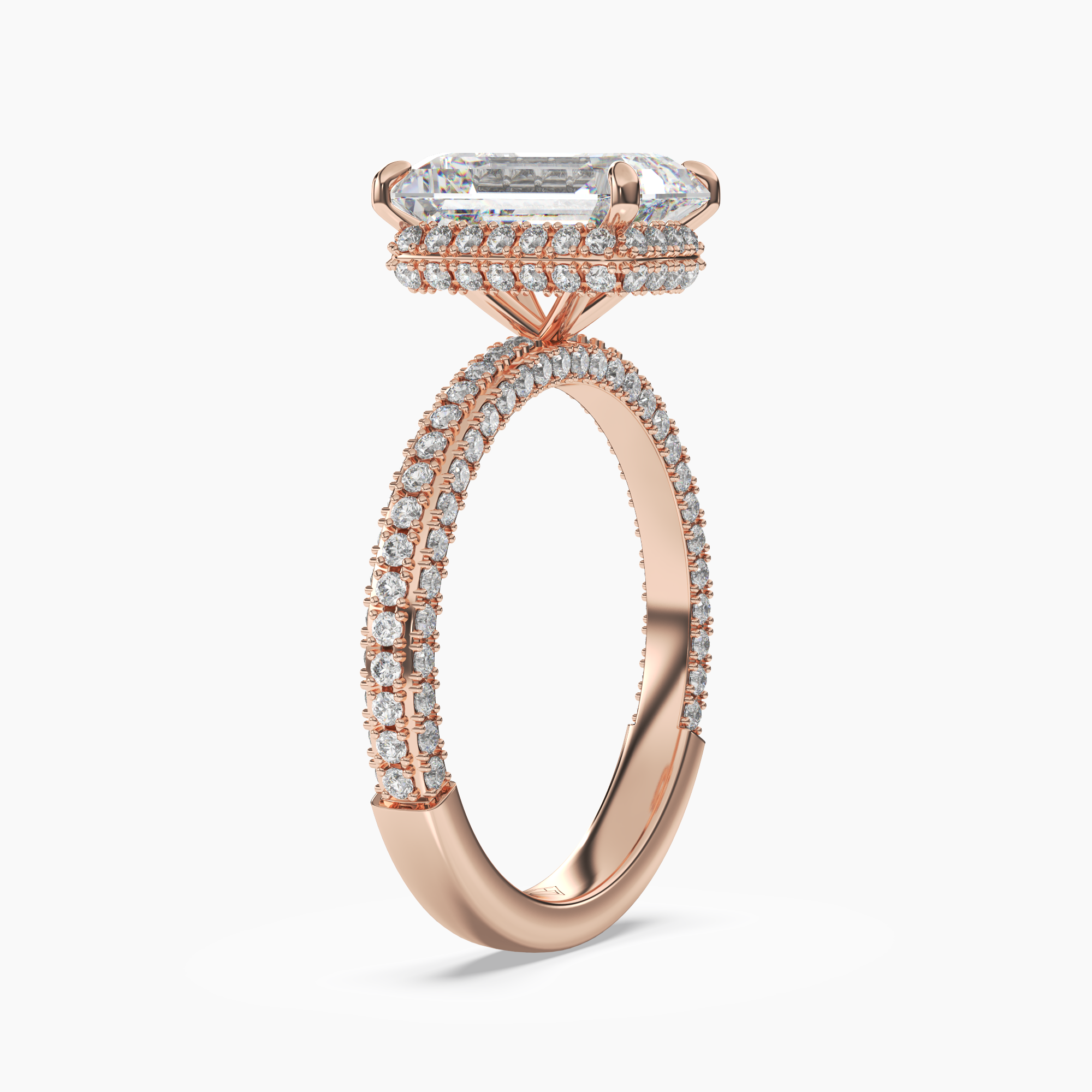 OBSER090 - Vesper Emerald engagement ring setting view 8