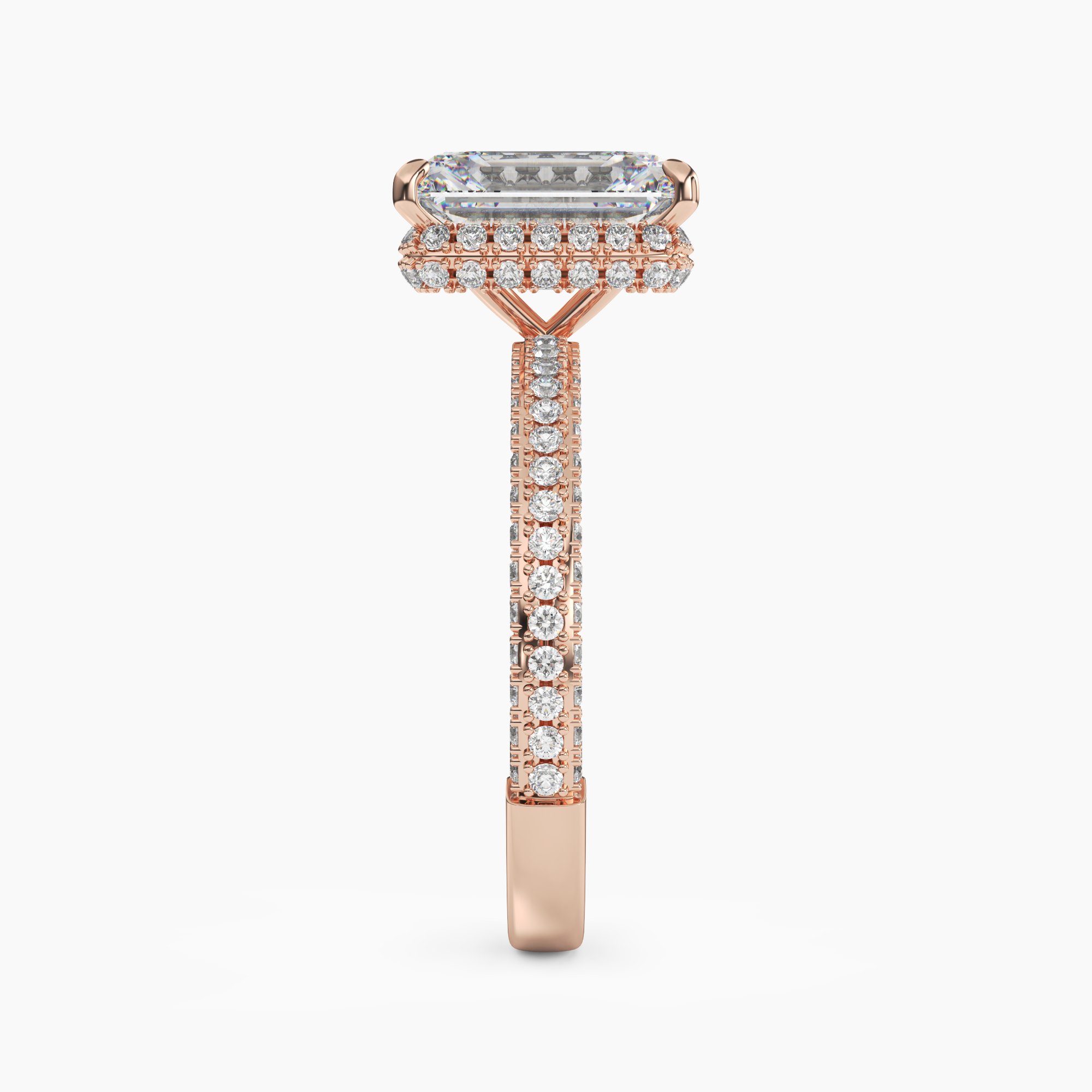 OBSER090 - Vesper Emerald engagement ring setting view 9