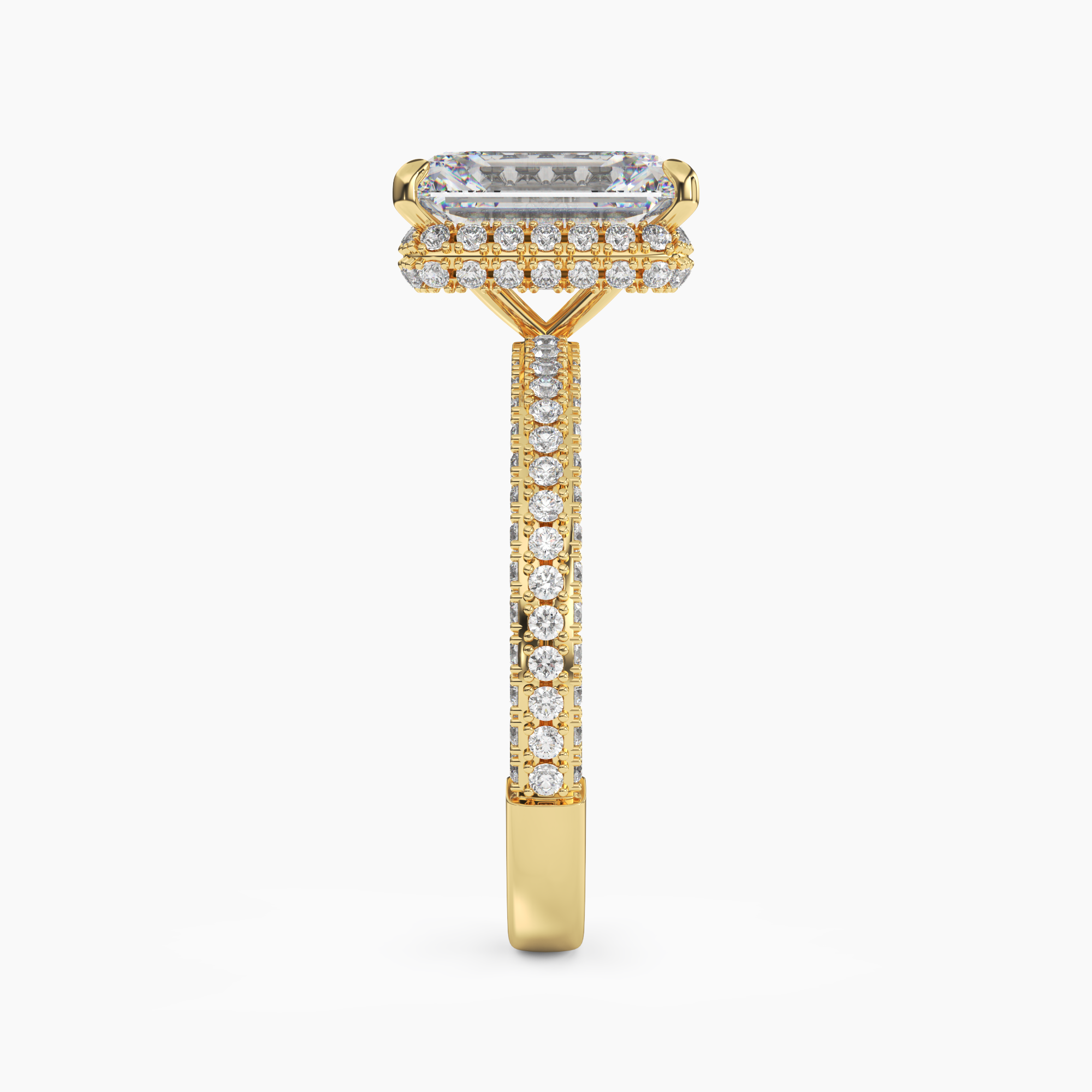 OBSER090 - Vesper Emerald engagement ring setting view 6