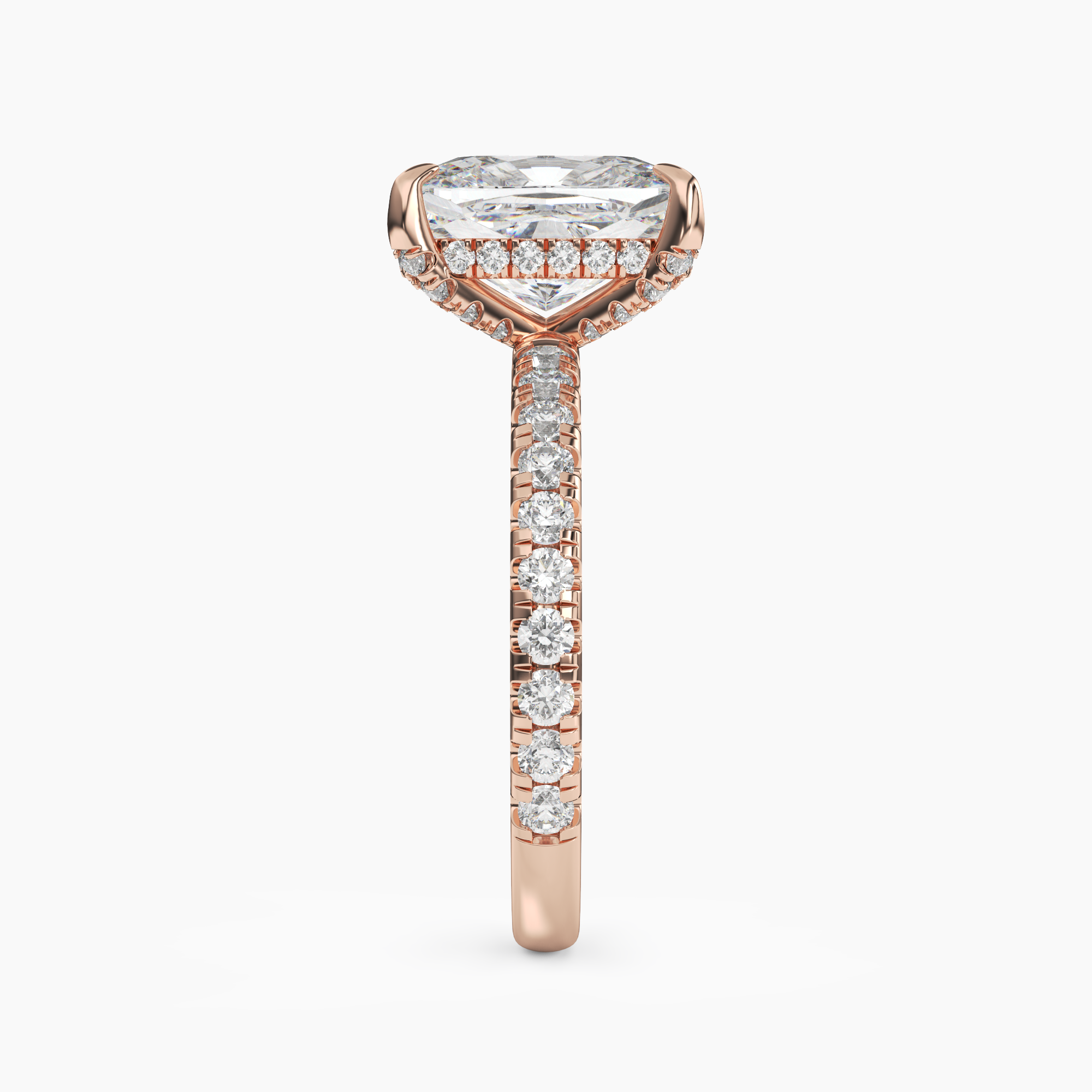OBSER119 - Breeze Cushion engagement ring setting view 9