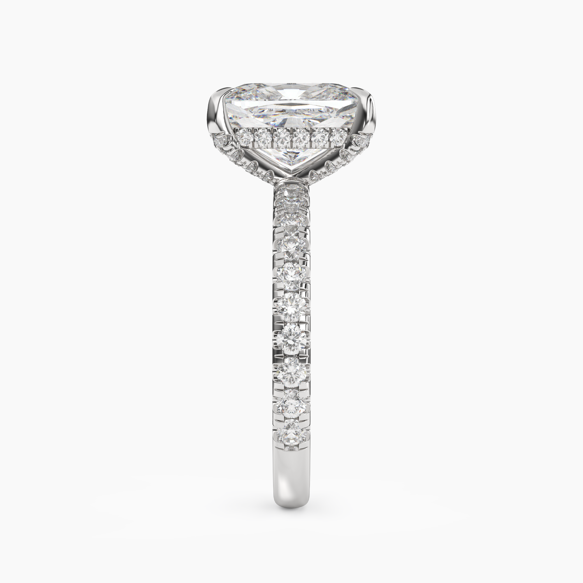 OBSER119 - Breeze Cushion engagement ring setting view 3