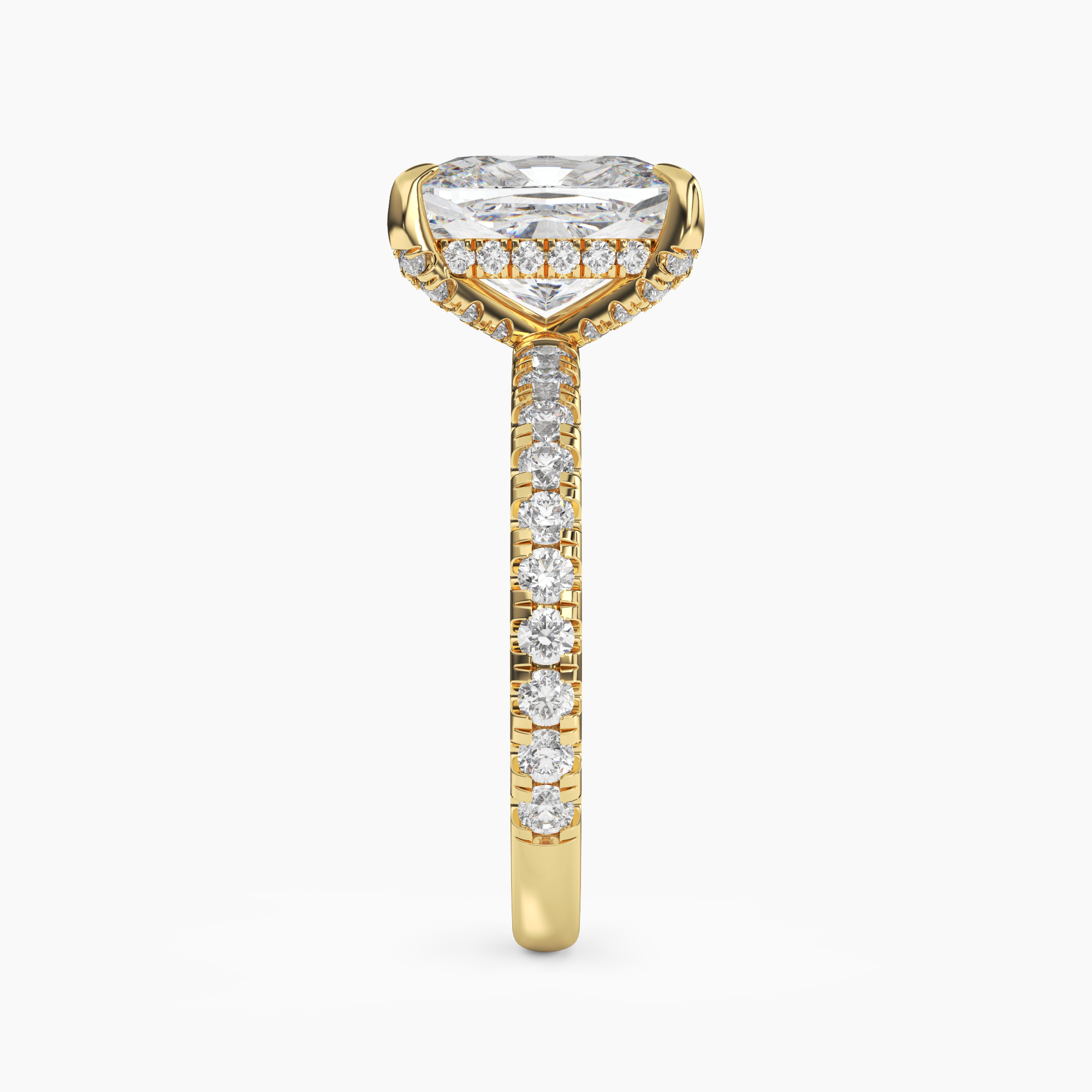 OBSER119 - Breeze Cushion engagement ring setting view 6