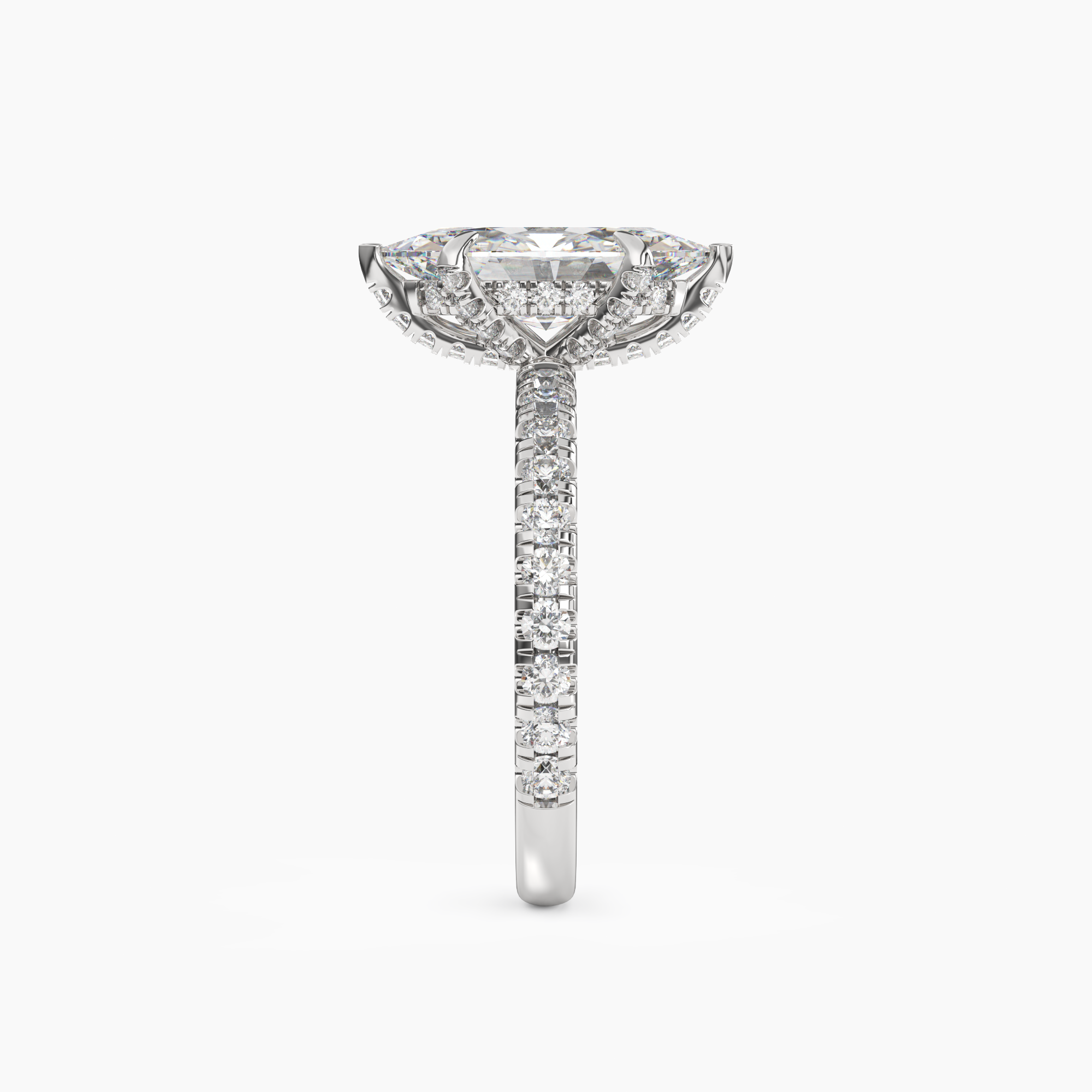OBSER086 - Breeze Marquise engagement ring setting view 3