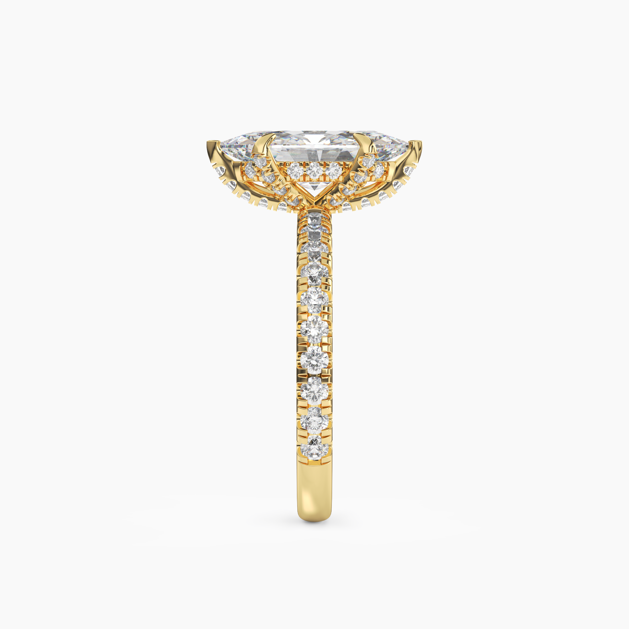 OBSER086 - Breeze Marquise engagement ring setting view 6