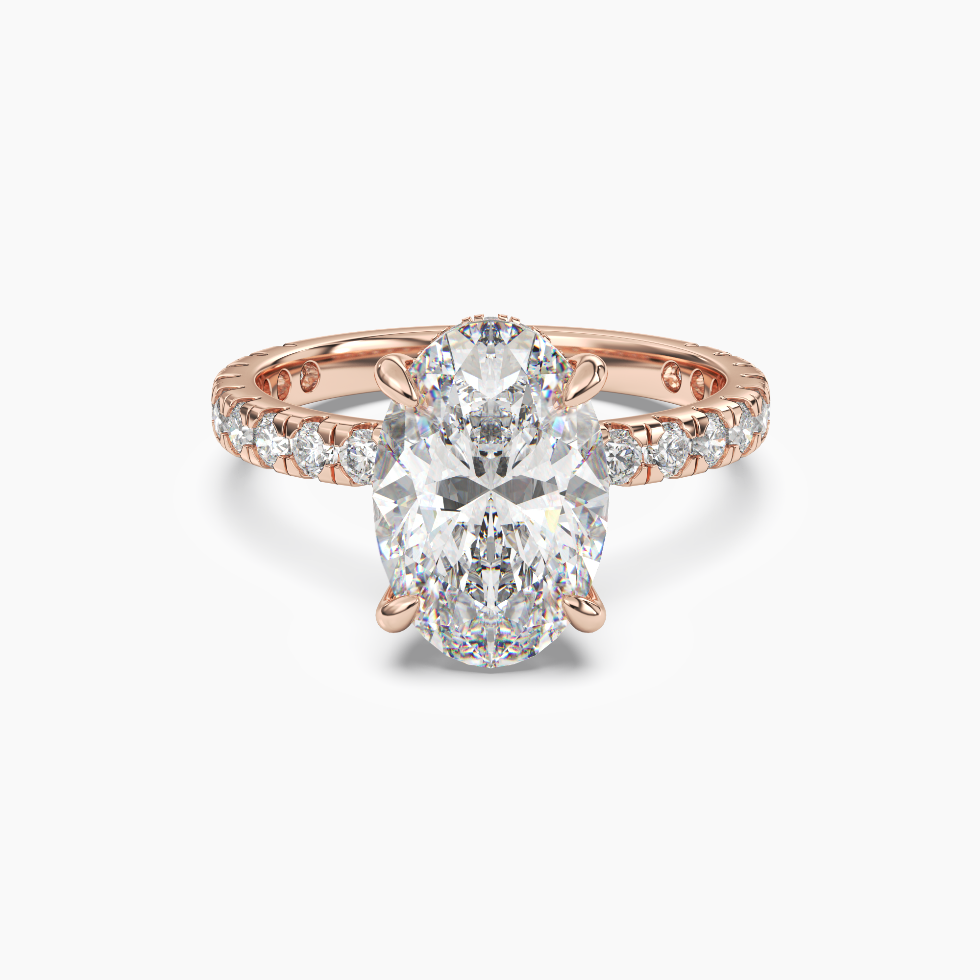 OBSER125 - Breeze Oval engagement ring setting view 7