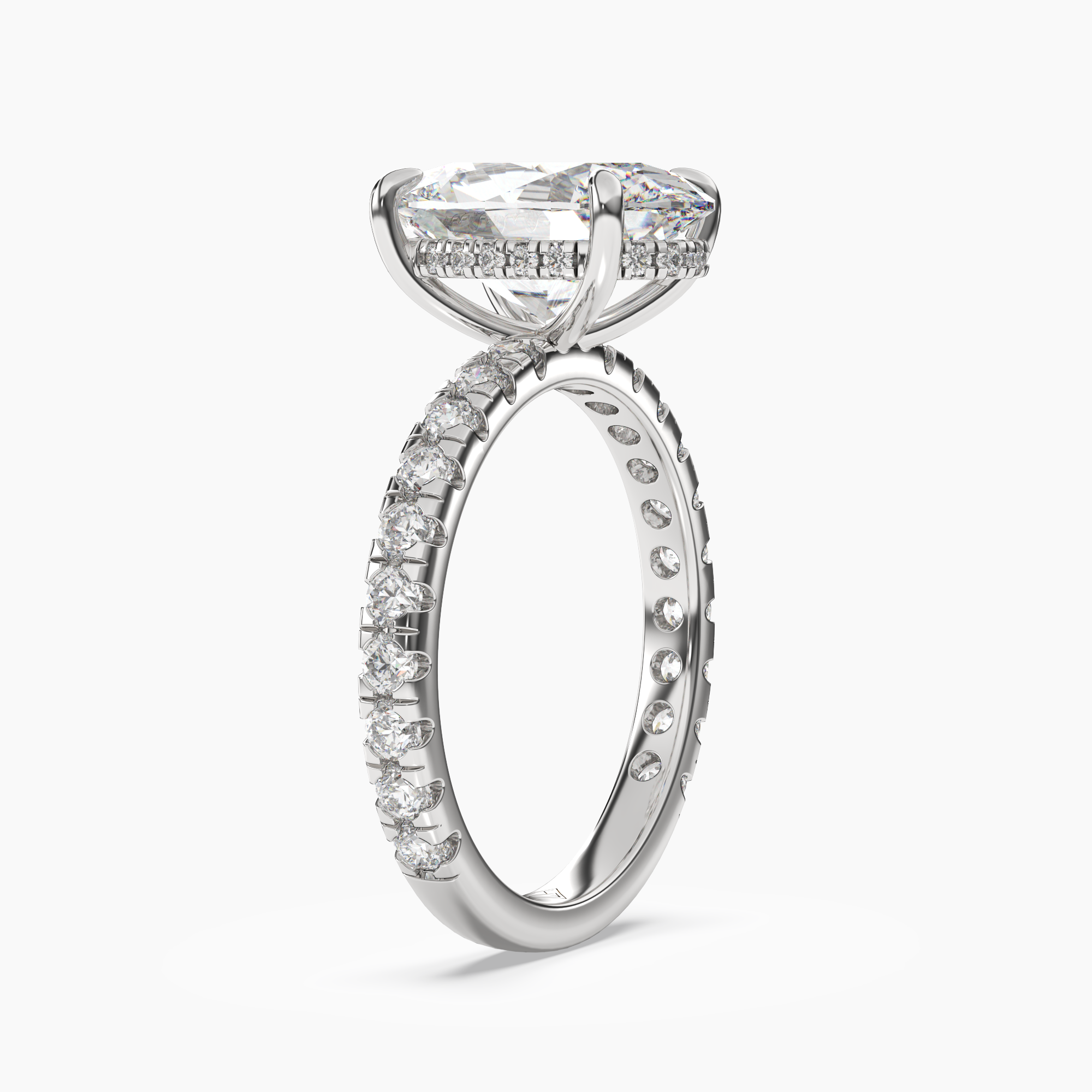 OBSER125 - Breeze Oval engagement ring setting view 2