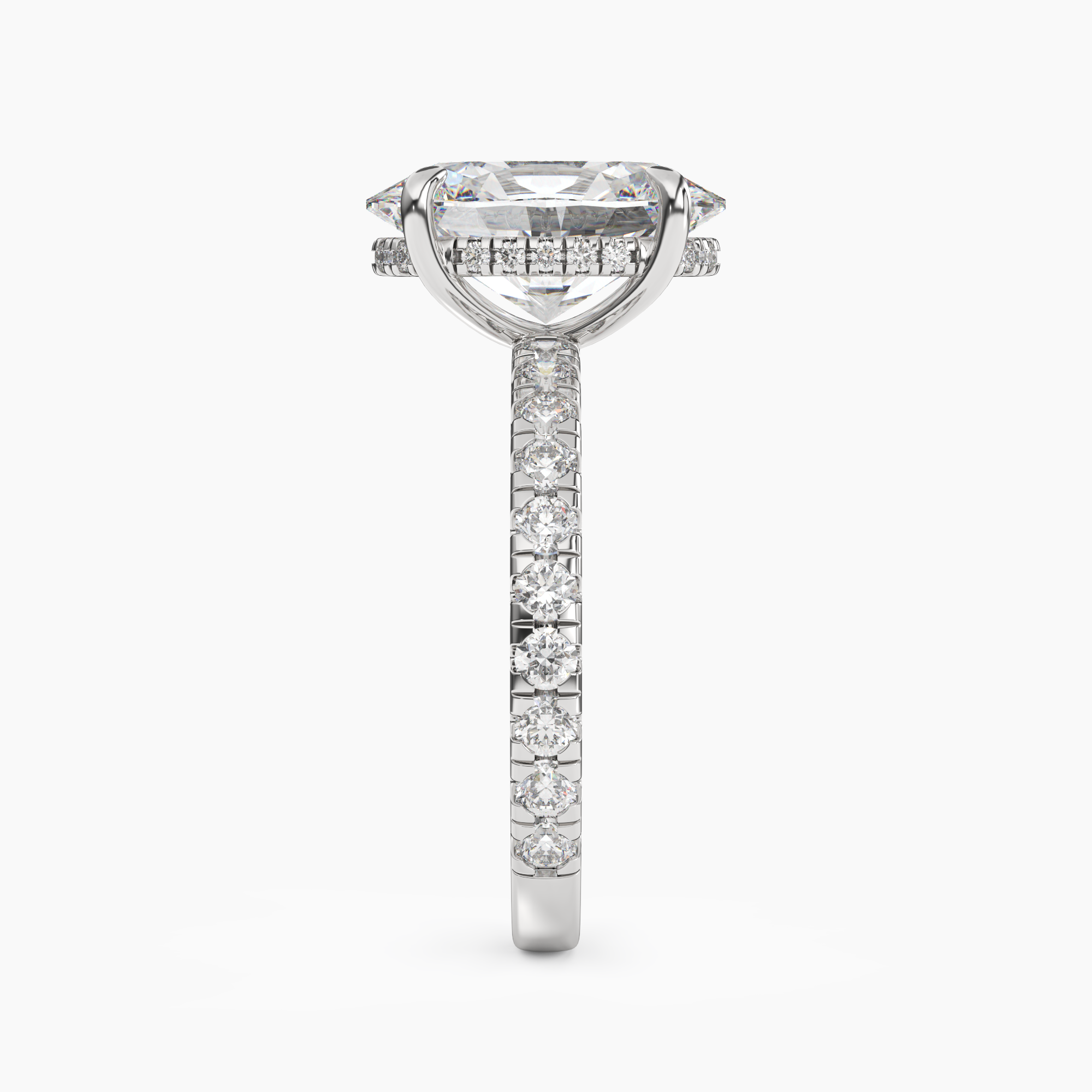 OBSER125 - Breeze Oval engagement ring setting view 3