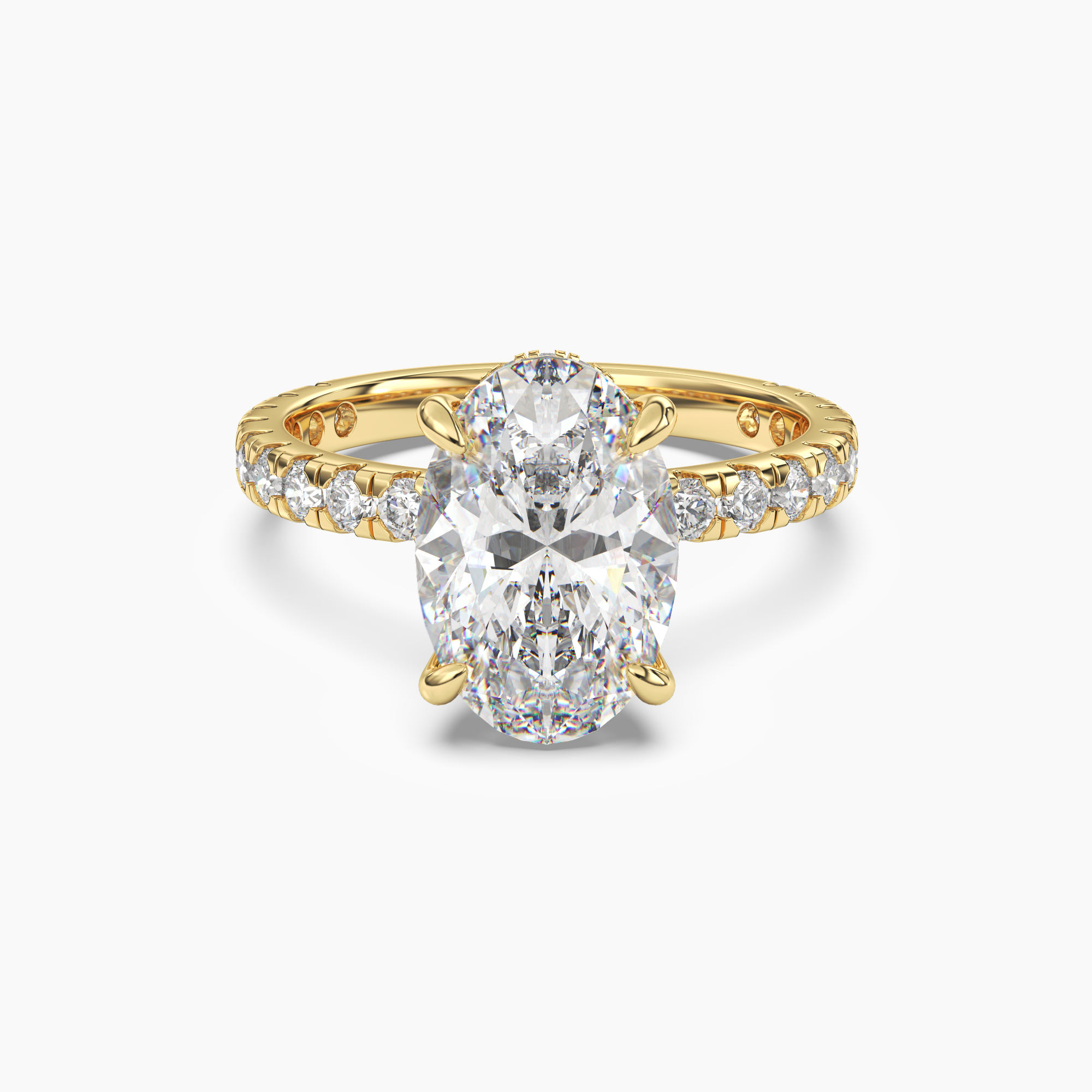 OBSER125 - Breeze Oval engagement ring setting view 4