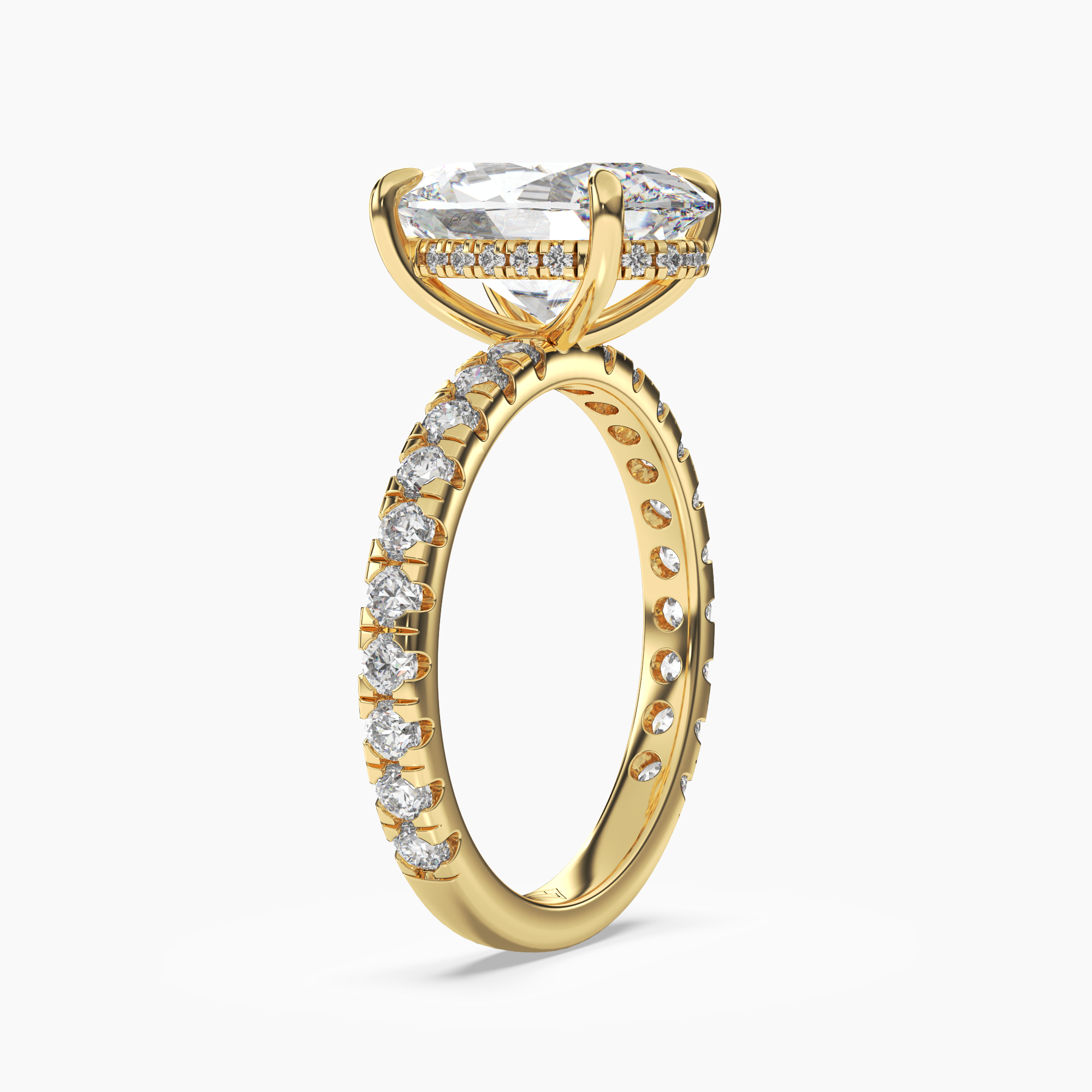 OBSER125 - Breeze Oval engagement ring setting view 5