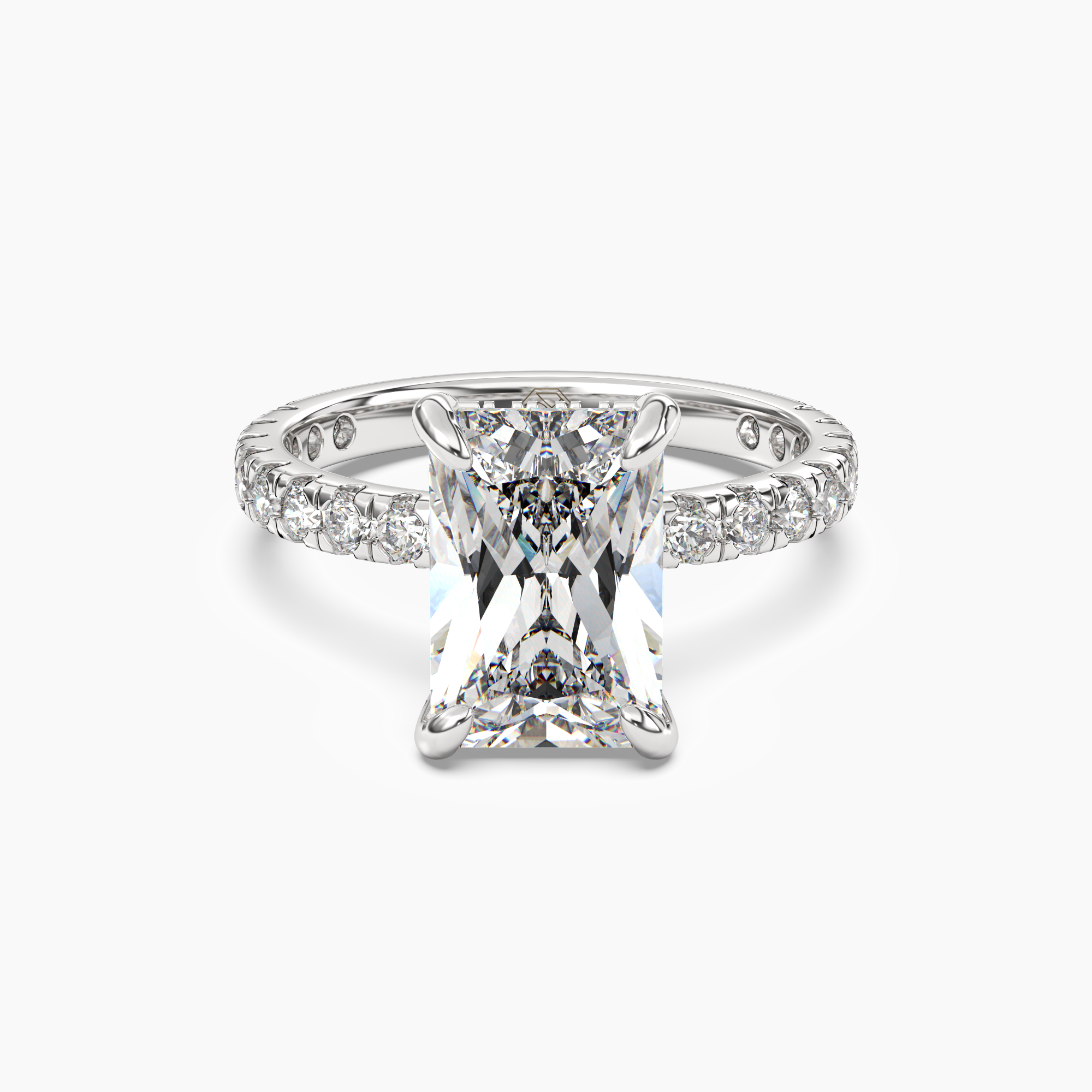 OBSER018 - Breeze Radiant engagement ring setting view 1