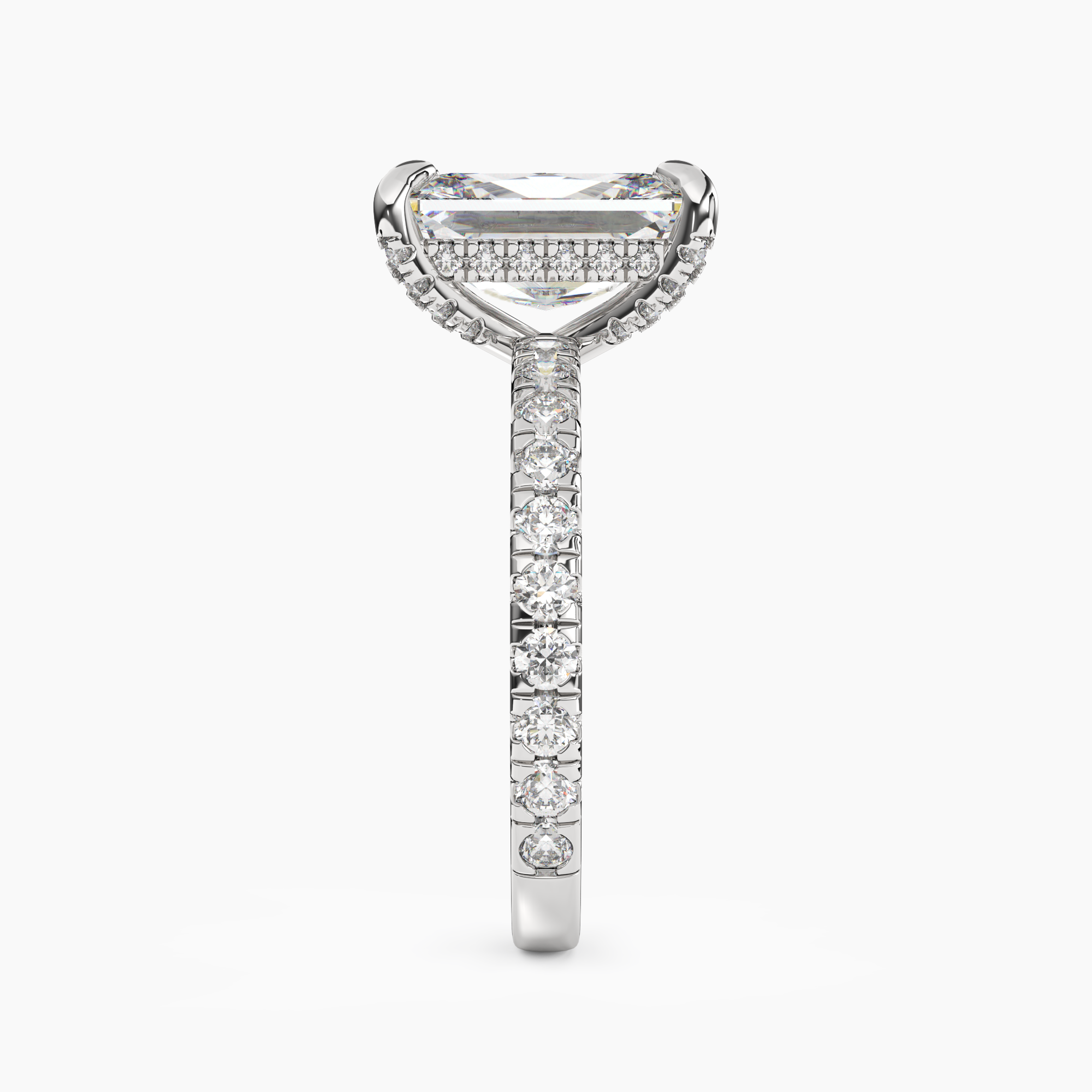 OBSER018 - Breeze Radiant engagement ring setting view 3