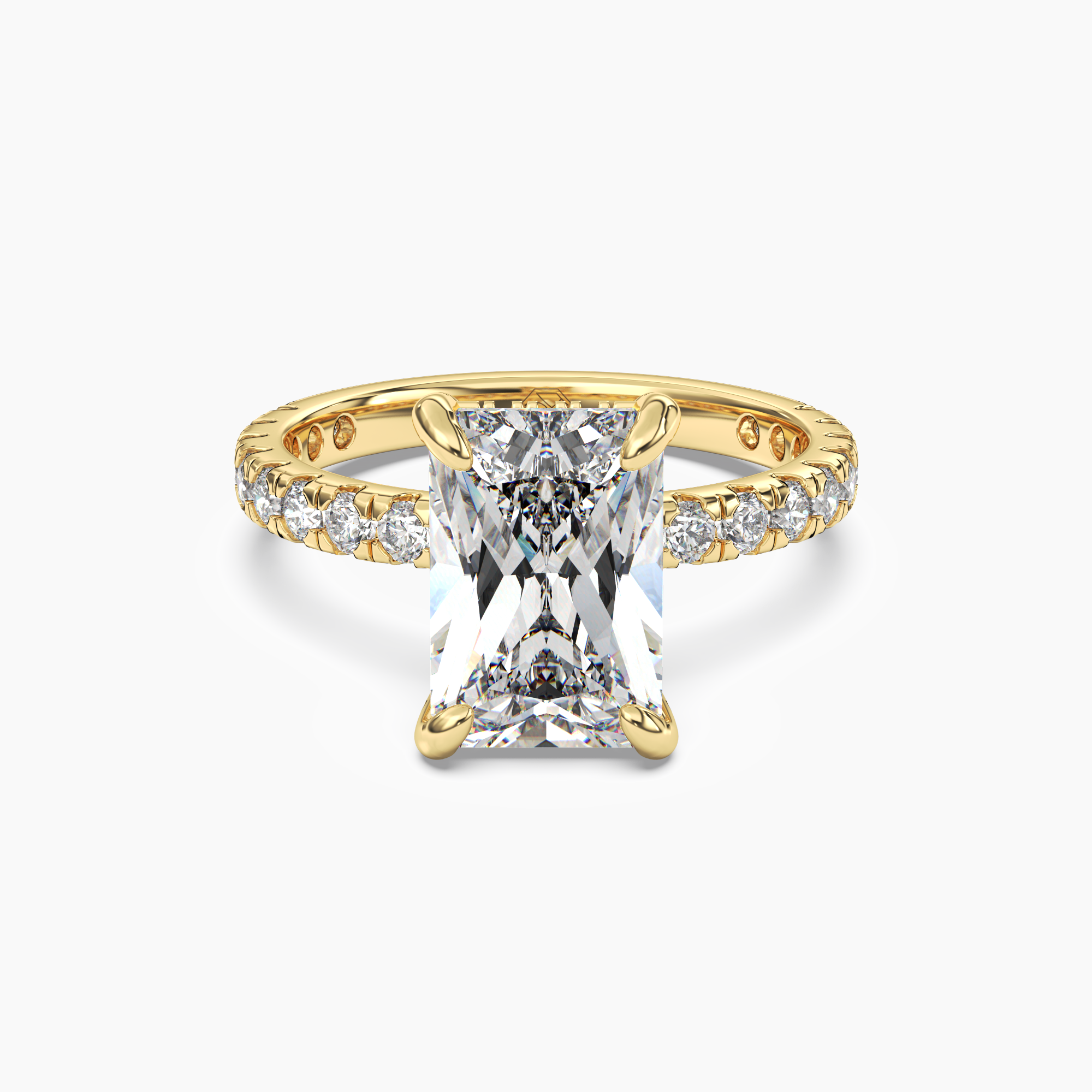OBSER018 - Breeze Radiant engagement ring setting view 4