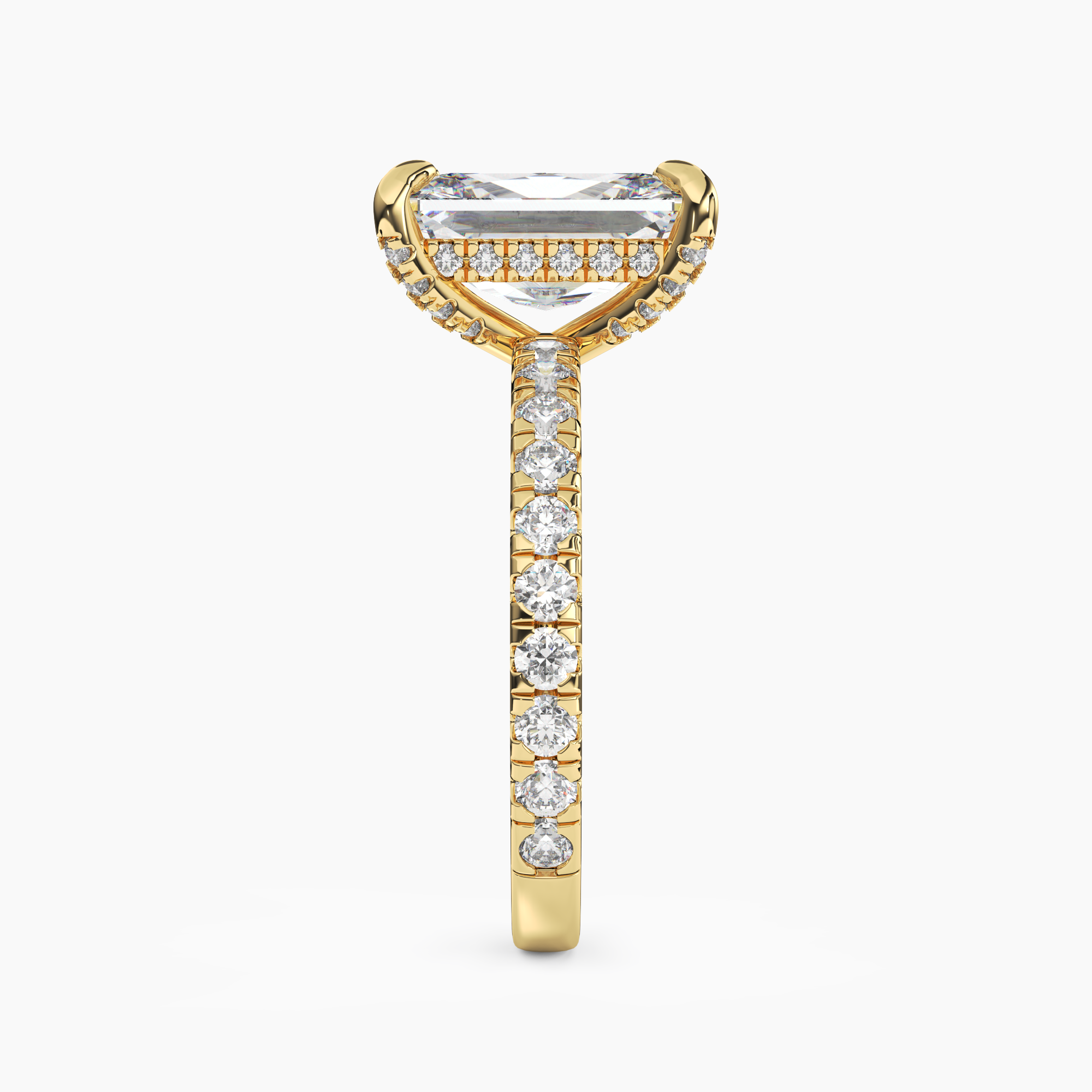 OBSER018 - Breeze Radiant engagement ring setting view 6