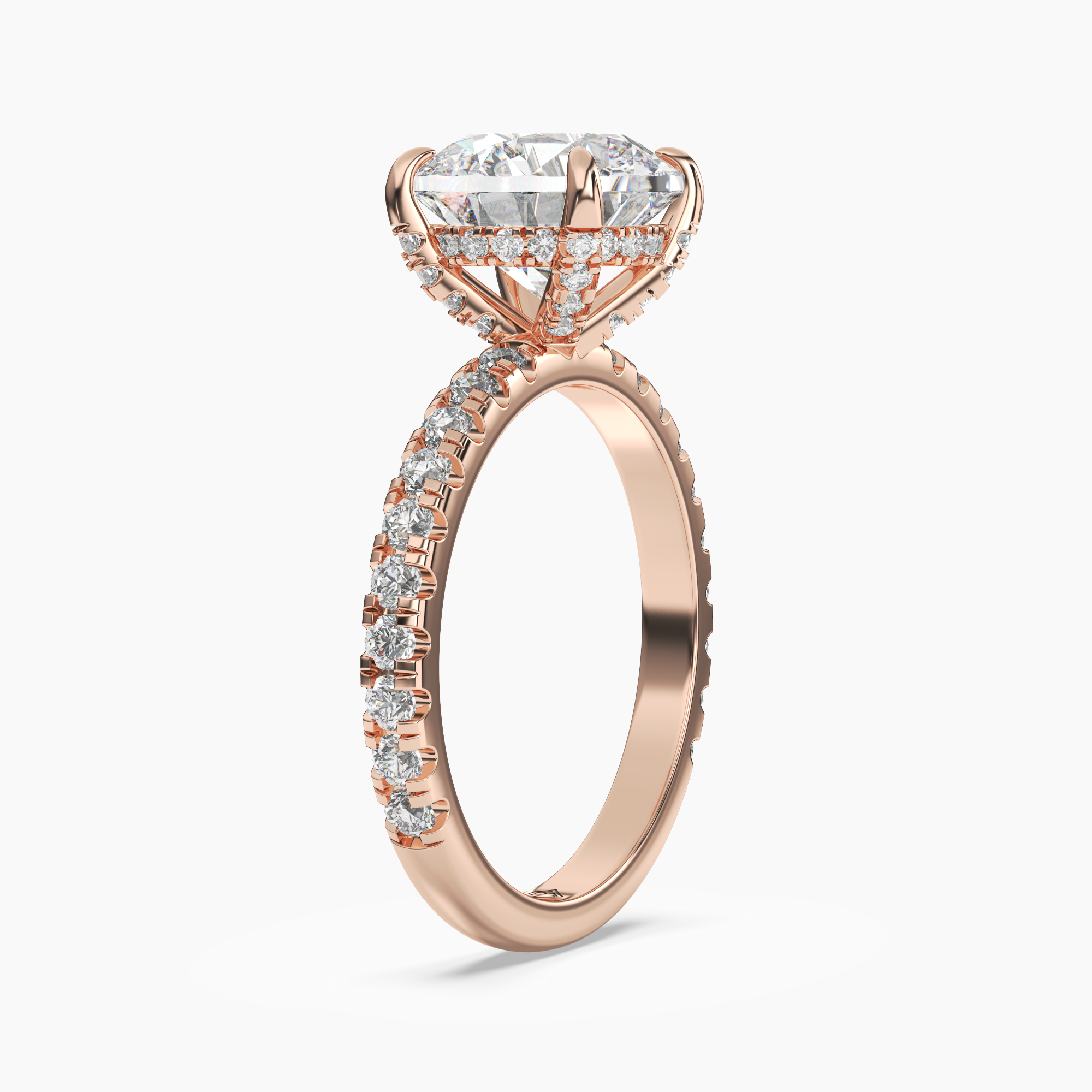 OBSER085 - Breeze Round engagement ring setting view 8
