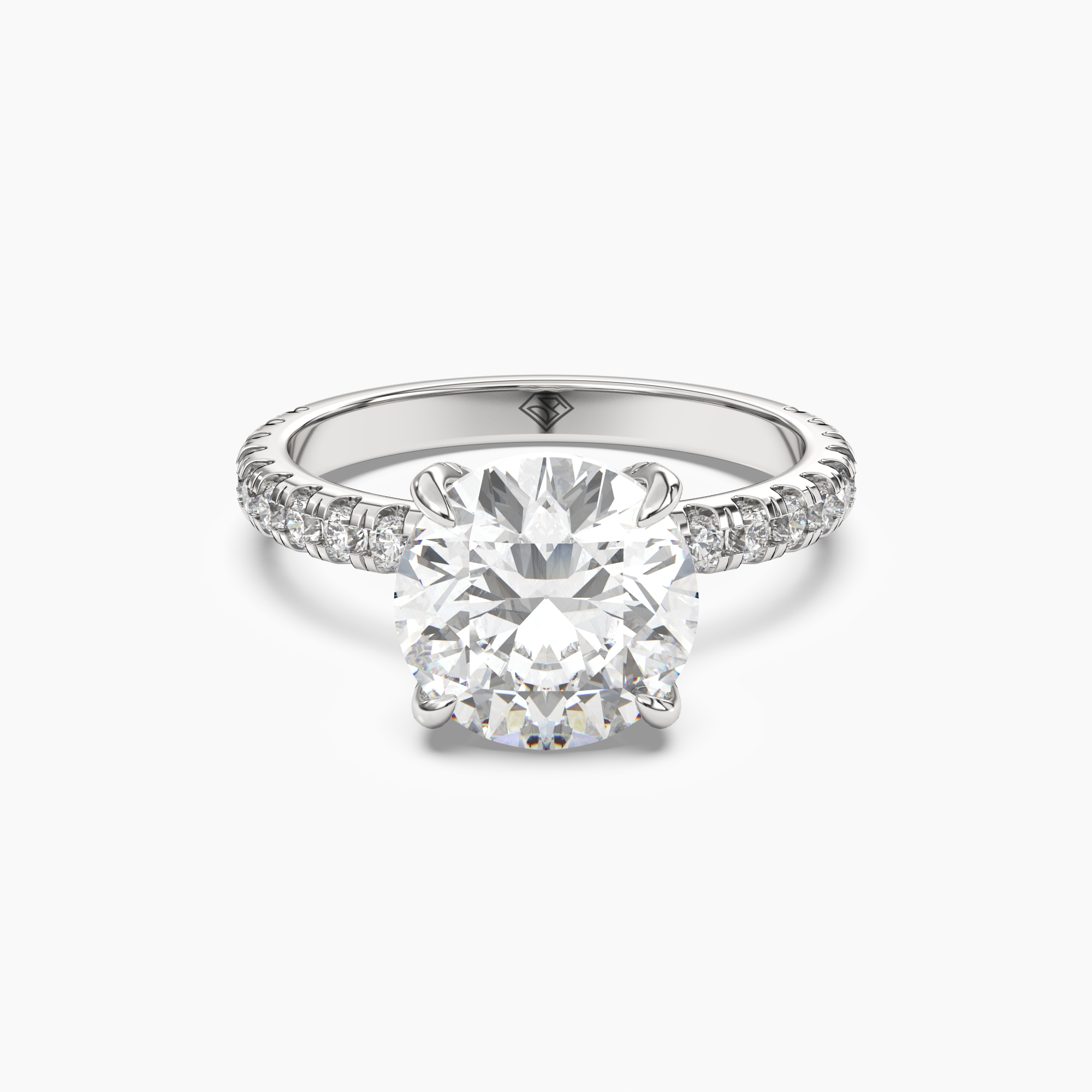 OBSER085 - Breeze Round engagement ring setting view 1