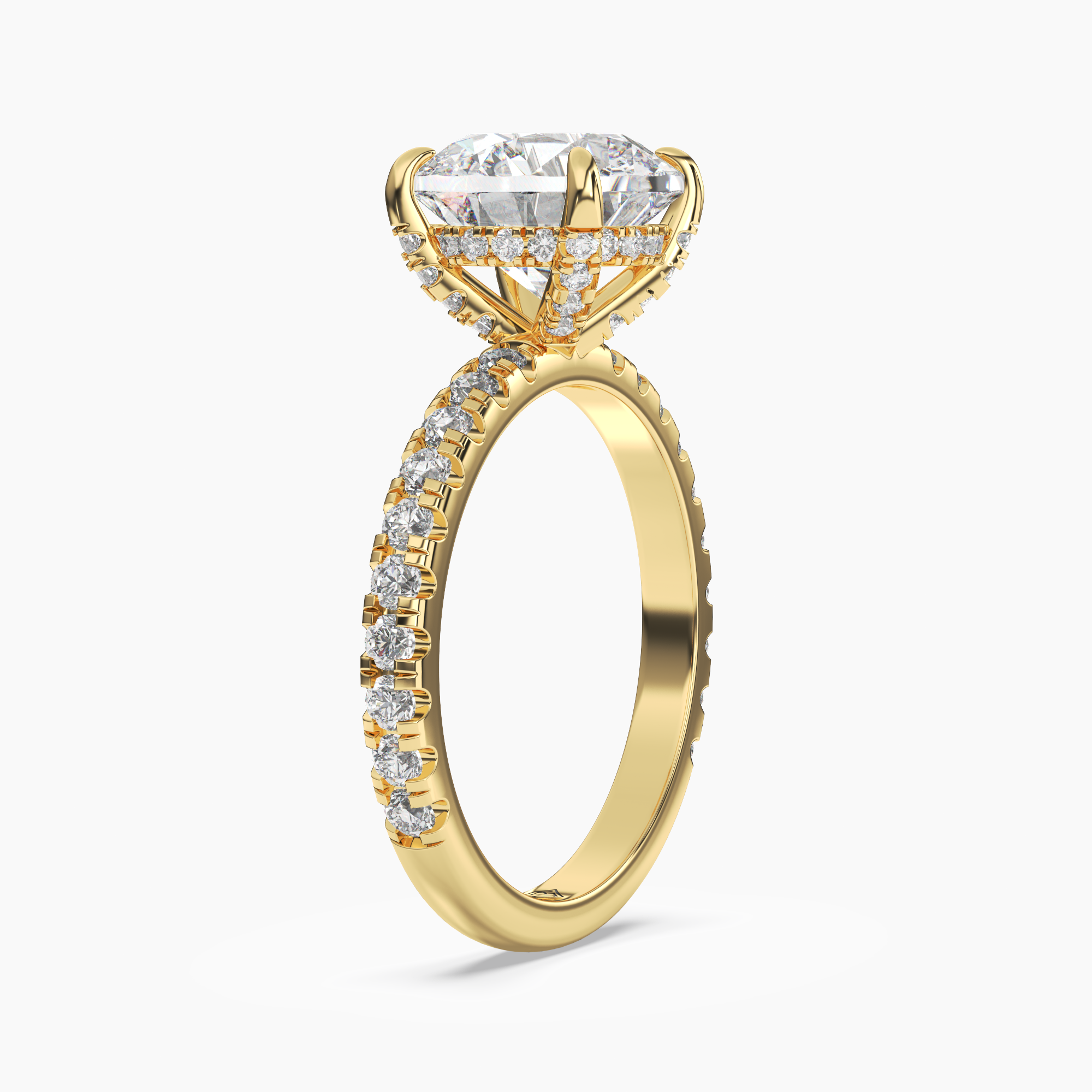 OBSER085 - Breeze Round engagement ring setting view 5