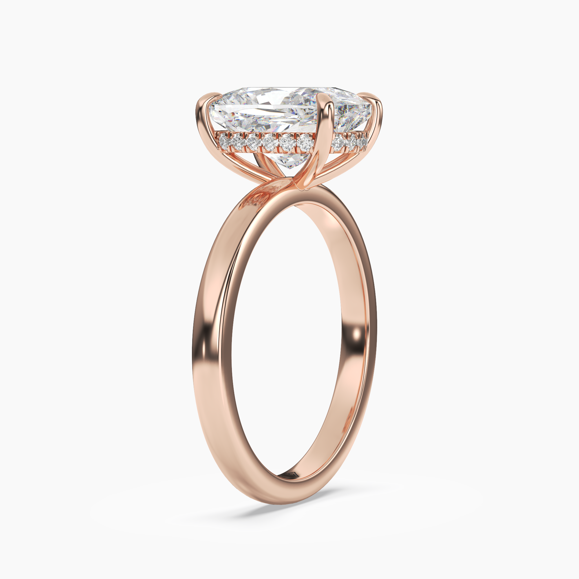 OBSER084 - Lyric Cushion engagement ring setting view 8