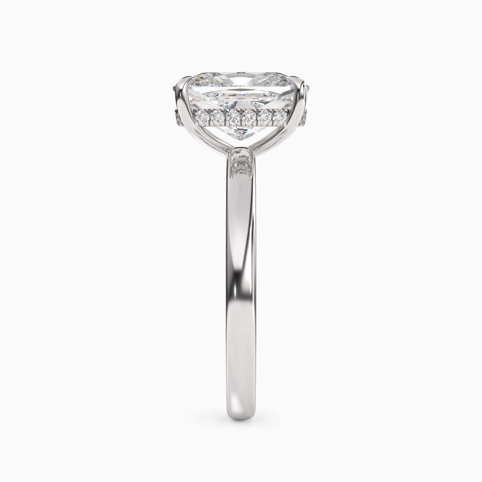 OBSER084 - Lyric Cushion engagement ring setting view 3