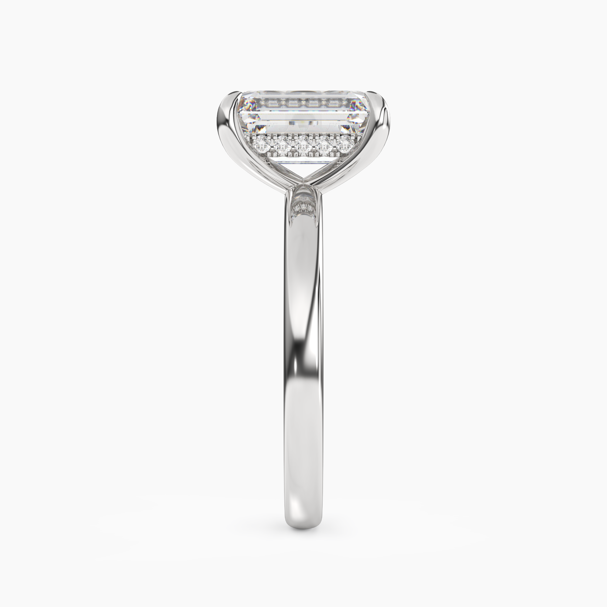 OBSER117 - Lyric Emerald engagement ring setting view 3