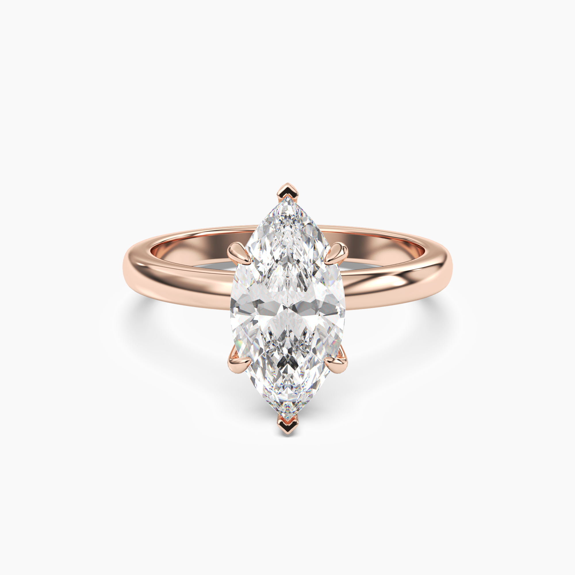 OBSER012 - Lyric Marquise engagement ring setting view 7