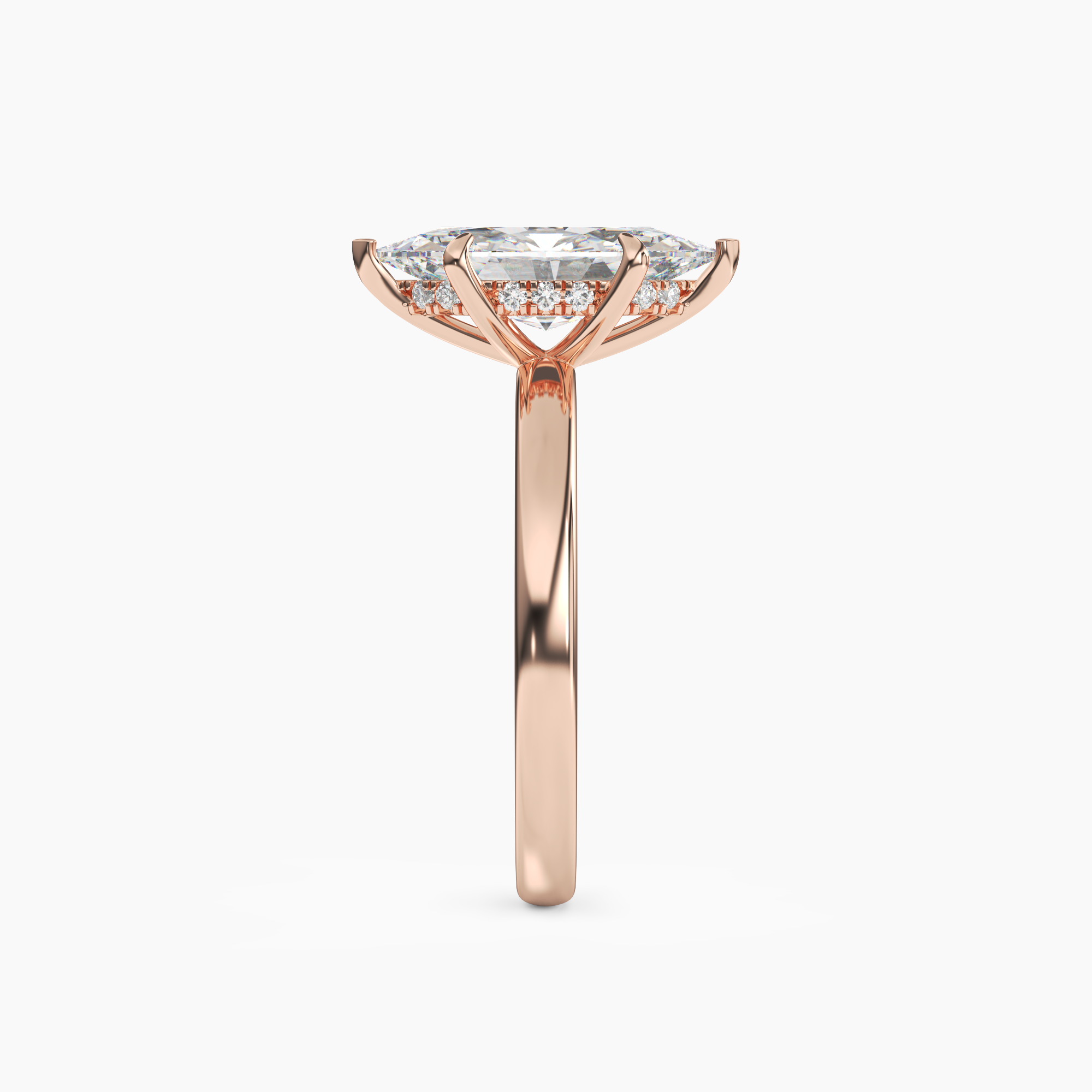 OBSER012 - Lyric Marquise engagement ring setting view 9