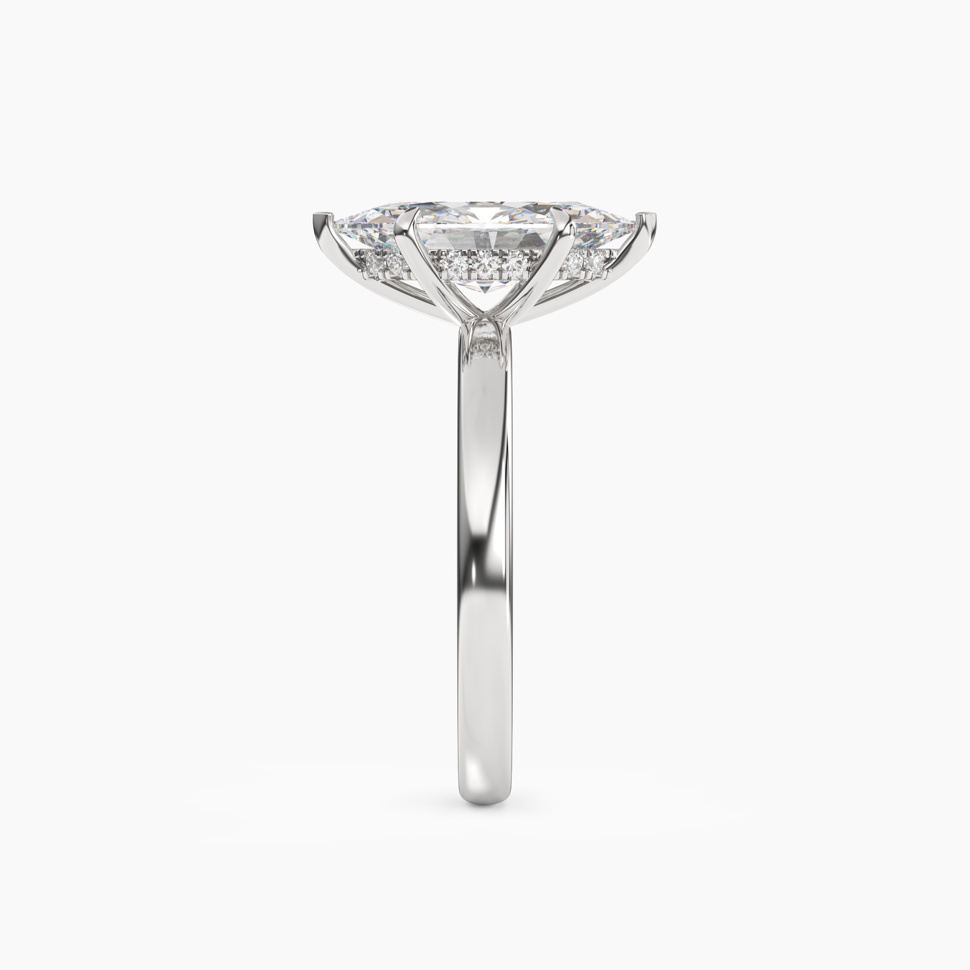 OBSER012 - Lyric Marquise engagement ring setting view 3