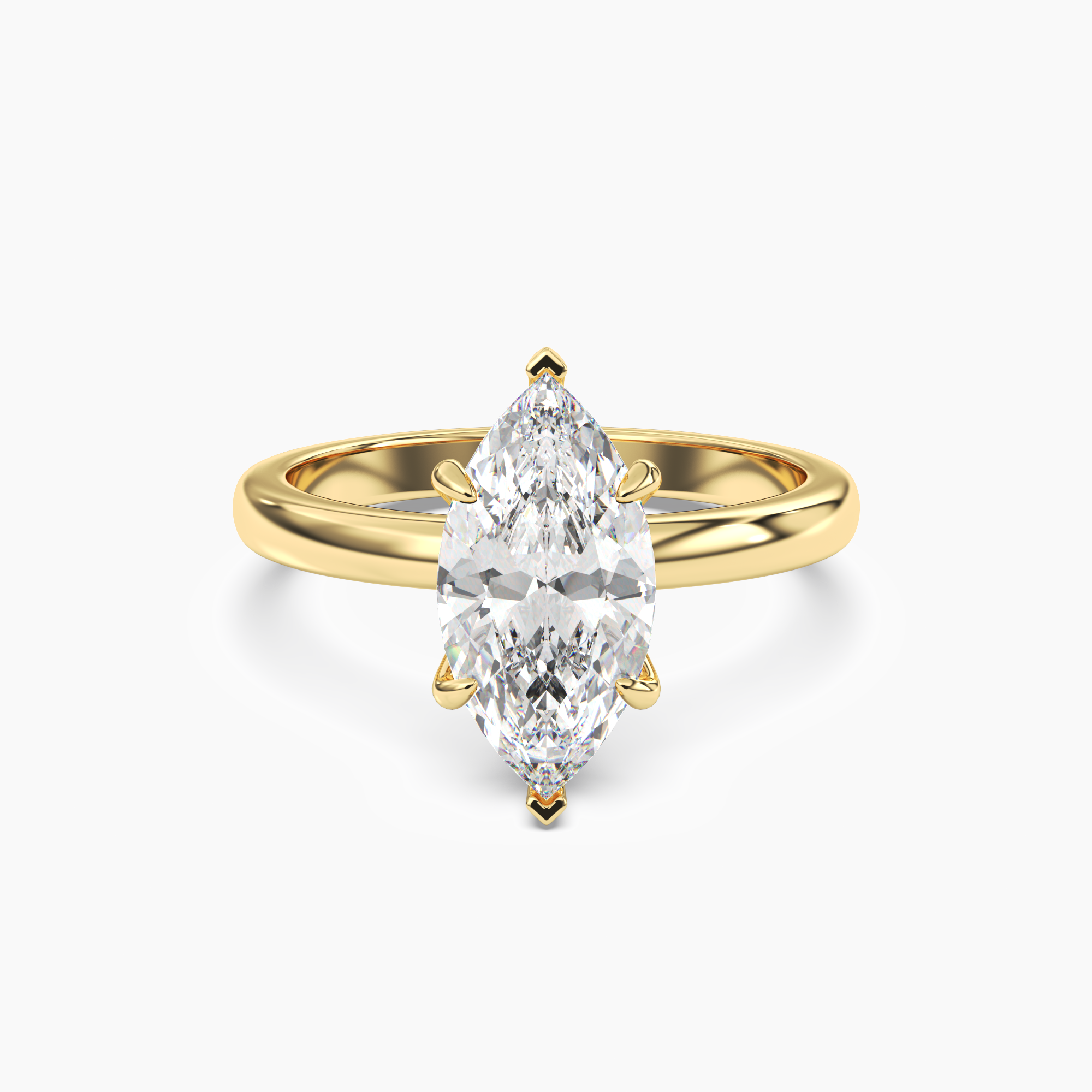 OBSER012 - Lyric Marquise engagement ring setting view 4
