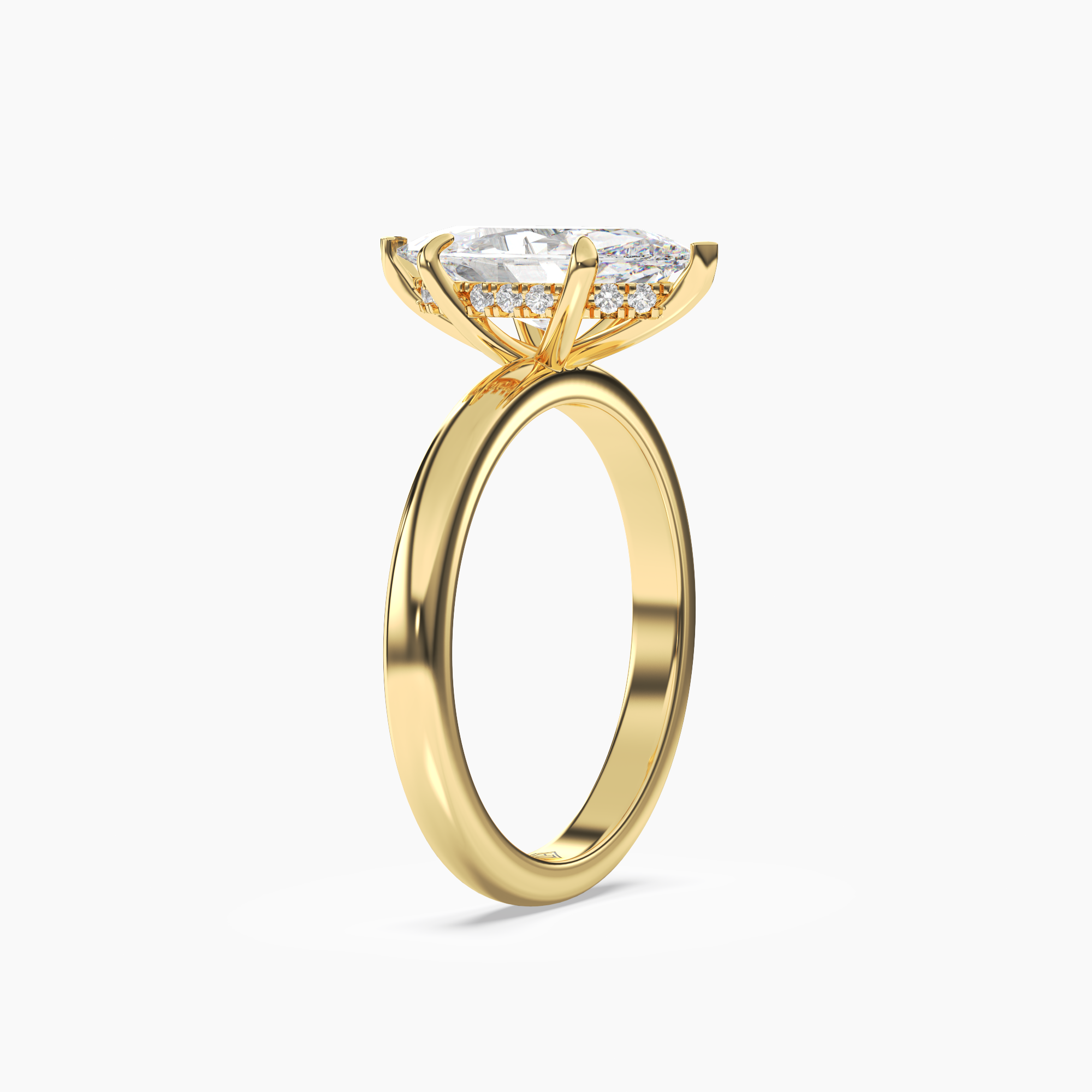 OBSER012 - Lyric Marquise engagement ring setting view 5