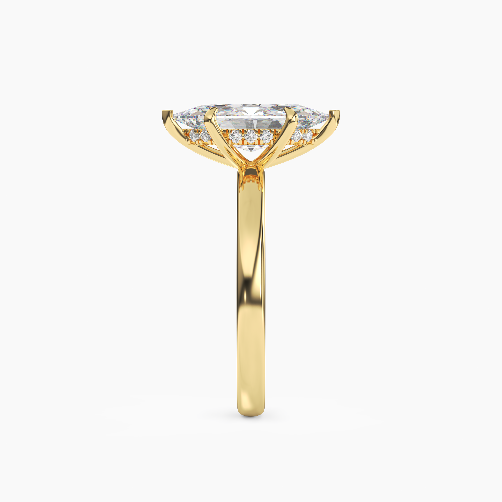 OBSER012 - Lyric Marquise engagement ring setting view 6