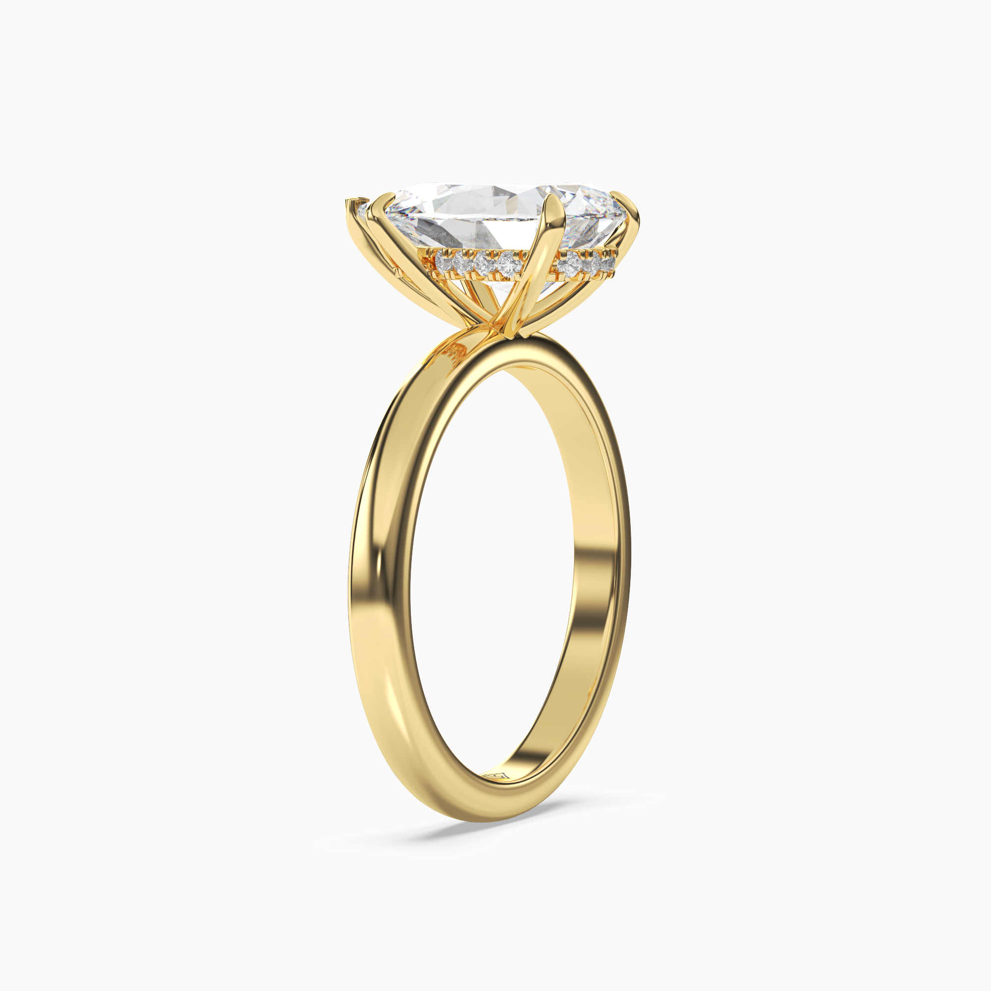 OBSER083 - Lyric Pear engagement ring setting view 5