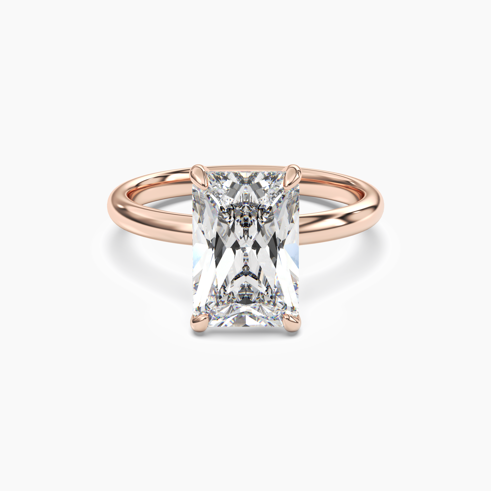 OBSER046 - Lyric Radiant engagement ring setting view 7