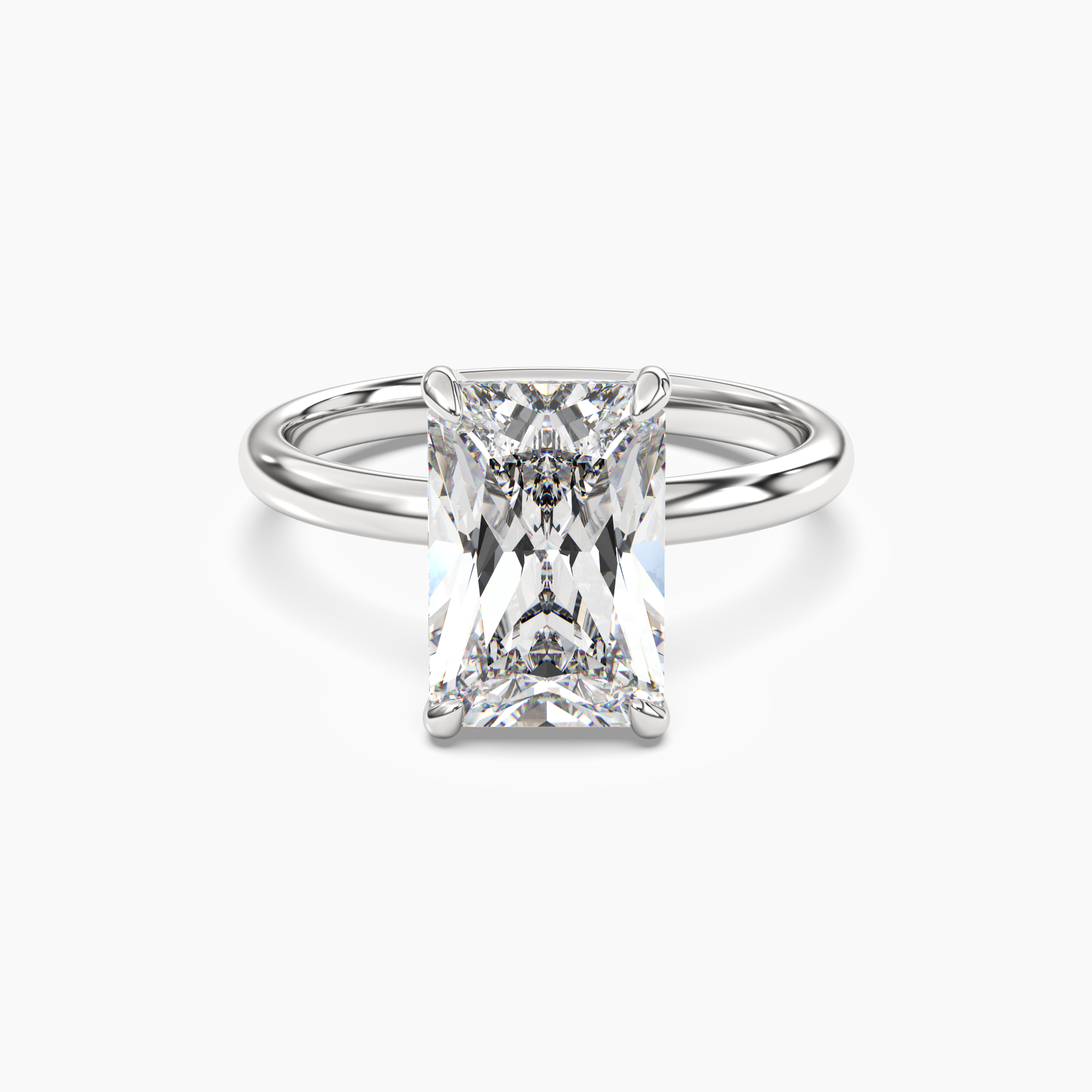 OBSER046 - Lyric Radiant engagement ring setting view 1
