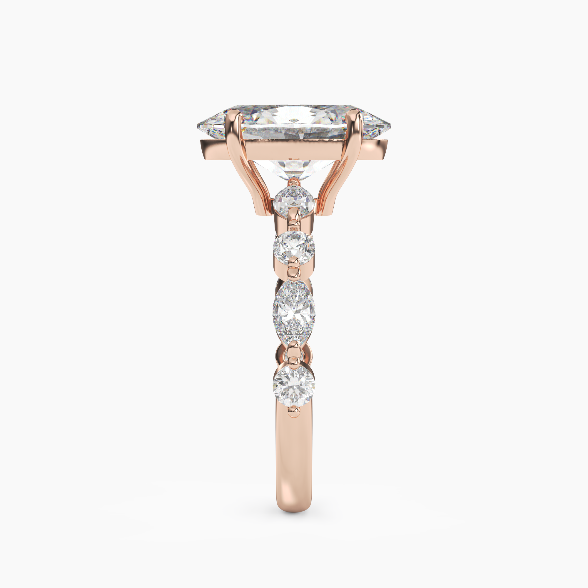 OBSER124 - Sonnet Oval engagement ring setting view 9