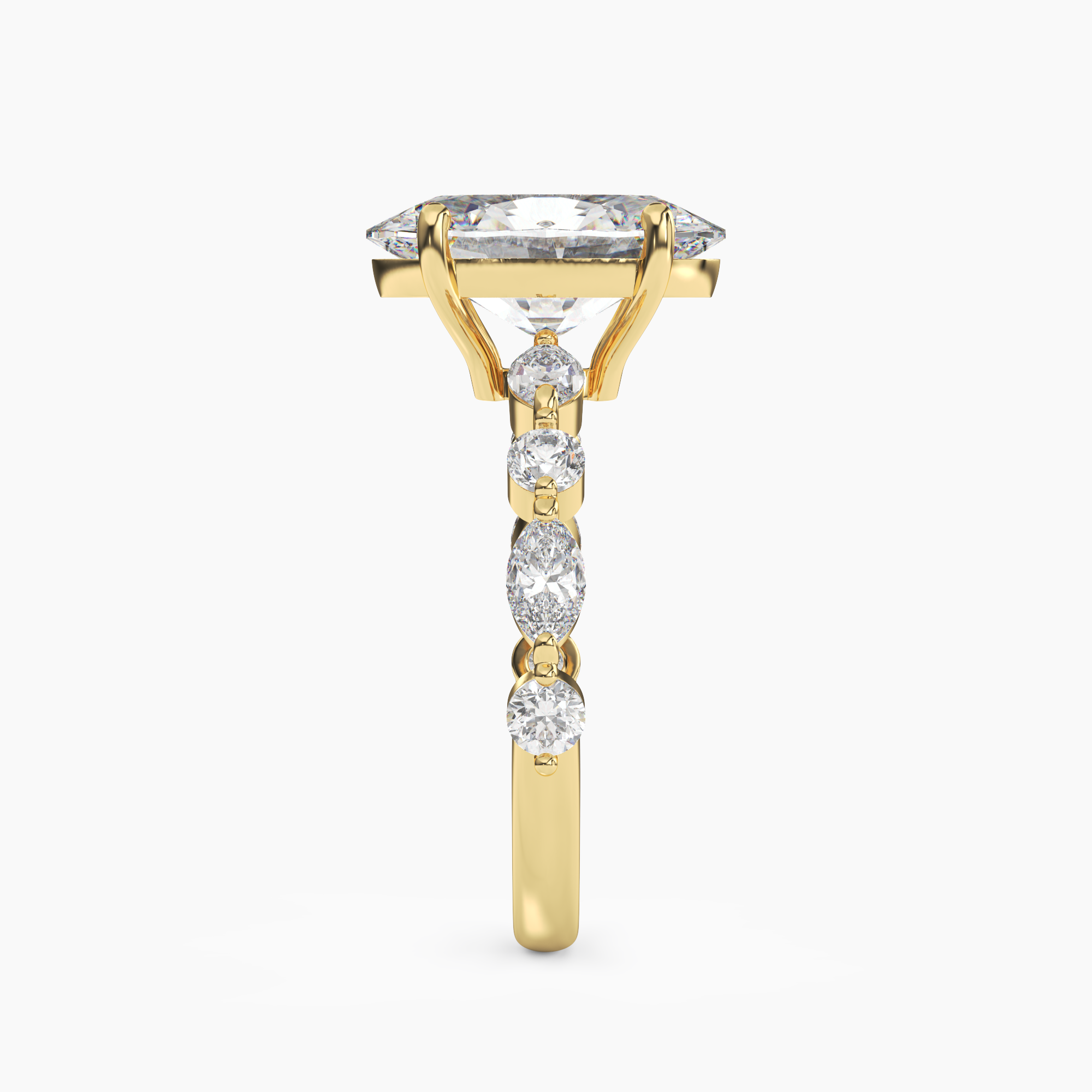 OBSER124 - Sonnet Oval engagement ring setting view 6