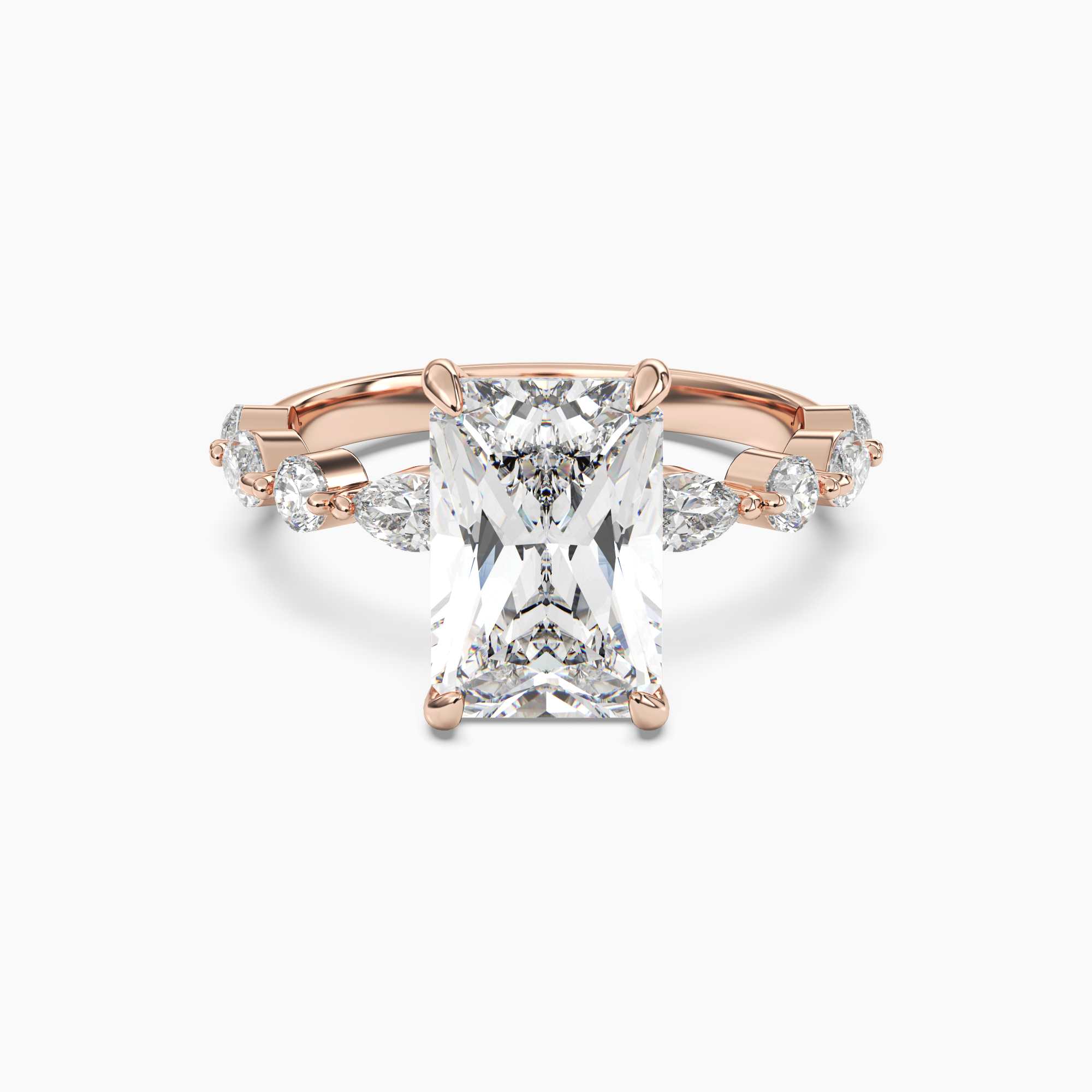 OBSER219 - Sonnet Radiant engagement ring setting view 7